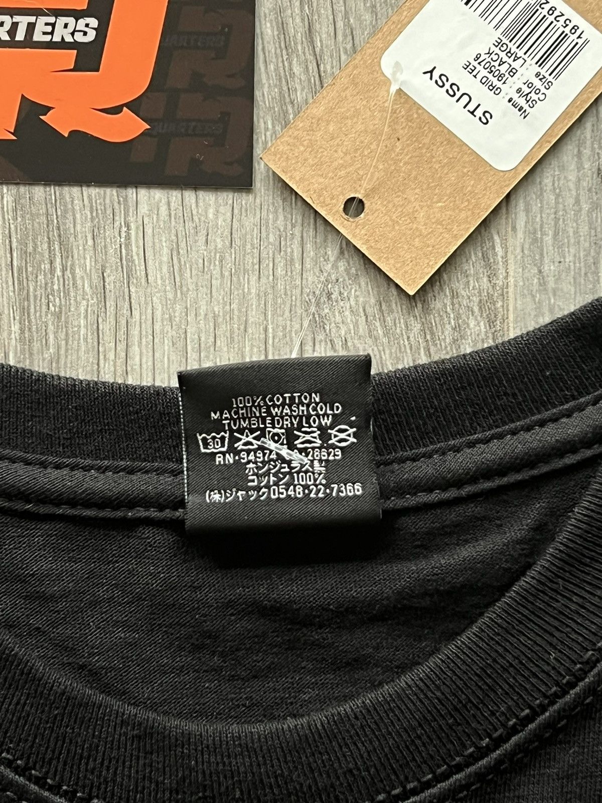 Stussy Stussy Grid Tee “Black” Size US L / EU 52-54 / 3 - 6 Thumbnail