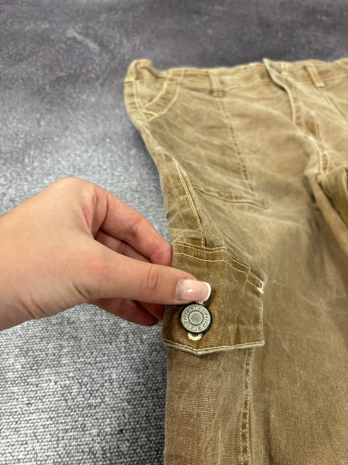 Dickies × Vintage Vintage Dickies Y2K American Hype Brown Utility Cargo Pants Size US 30 / EU 46 - 10 Thumbnail
