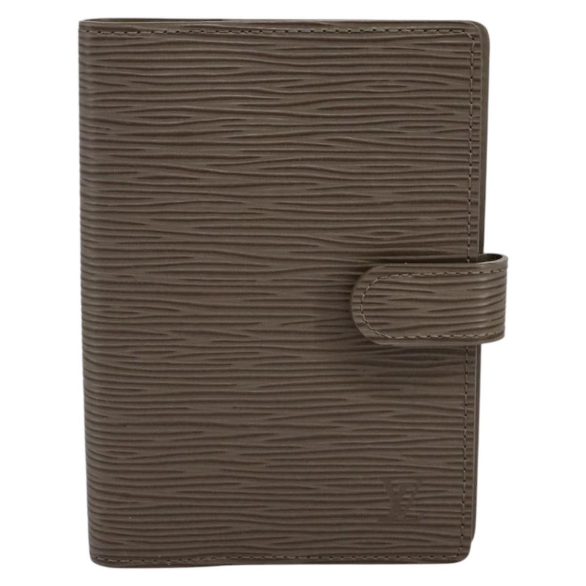 Louis Vuitton Agenda Cover Grey Leather Wallet (Pre-Owned) Size ONE SIZE - 1 Thumbnail