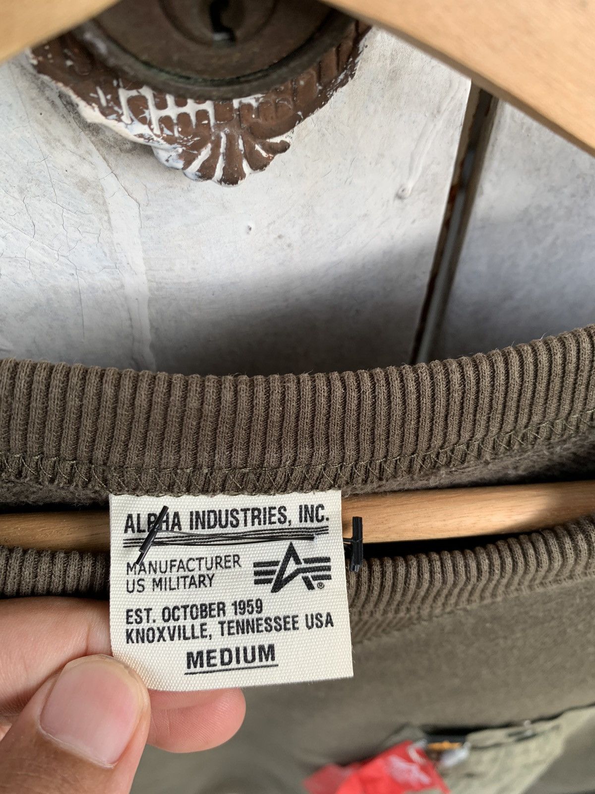 Alpha Industries × Vintage Alpha US Military Single Pocket Sweatshirt #4485-155 Size US M / EU 48-50 / 2 - 6 Thumbnail