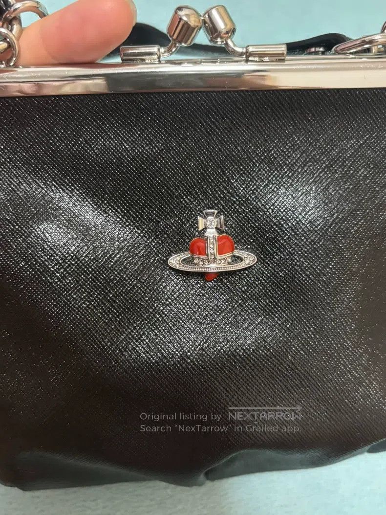 Vivienne Westwood Vivienne Westwood size os Black silver red heart dumpling b Size ONE SIZE - 2 Thumbnail