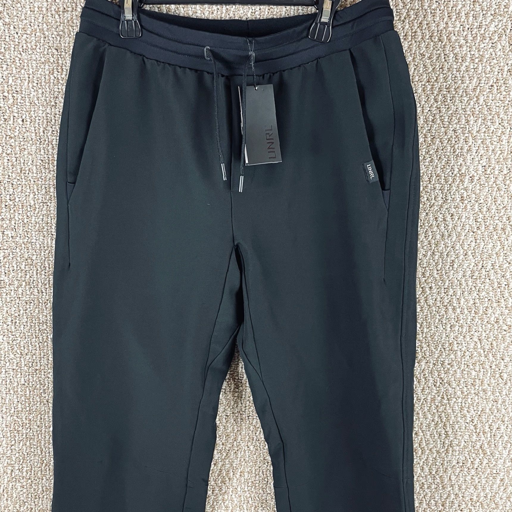 Vintage UNRL Apex Jogger Pants Mens Small Tall Black Performance Tech Stretch NWT 175 Size US 29 - 2 Thumbnail