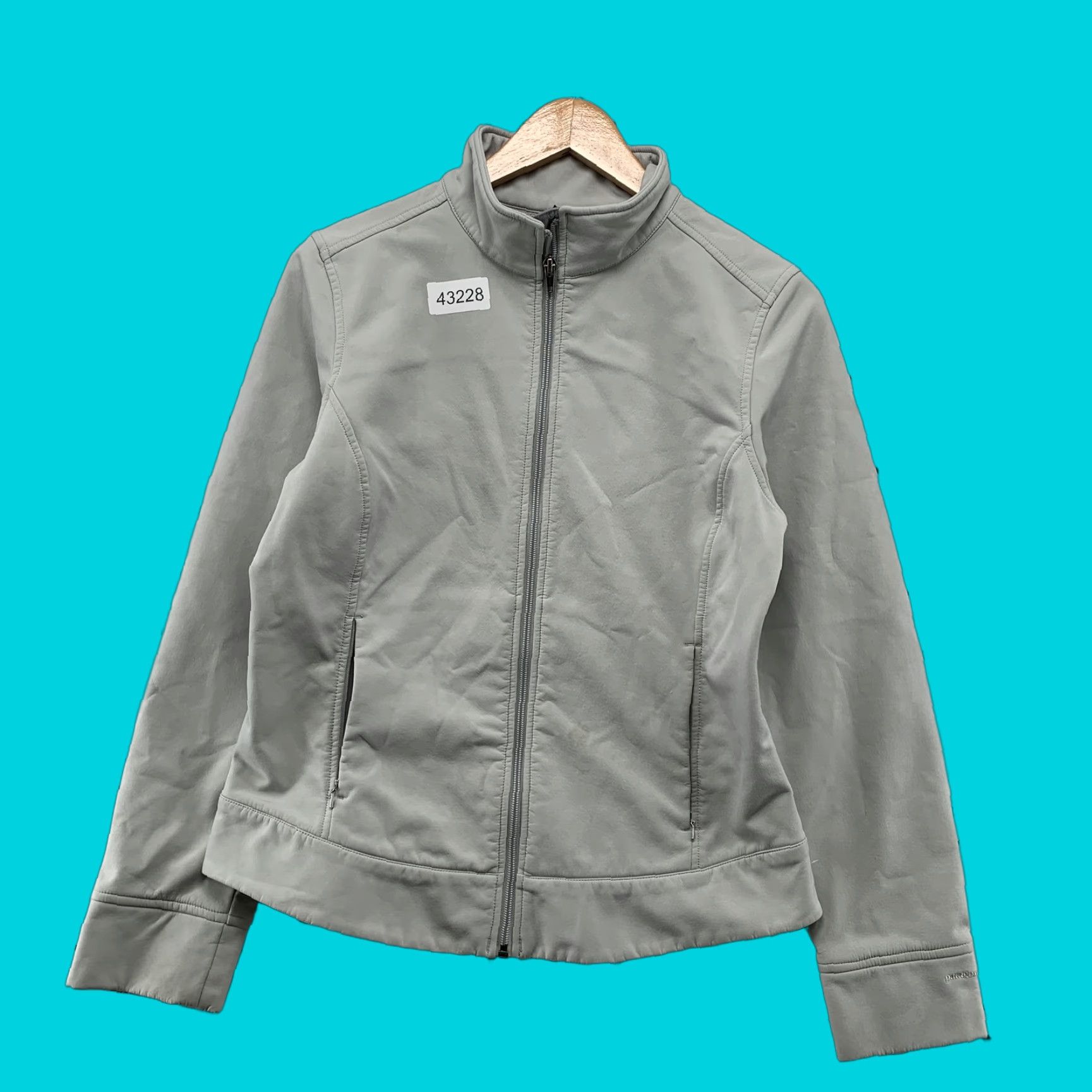 Patagonia Jacket Womens M Gray Zip-Up Fleece Lined Outdoor Casual