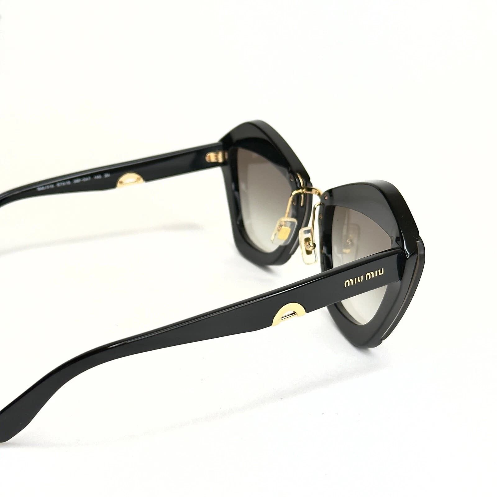 Miu Miu MIU MIU 01X CHARM MU01XS Black Luxury Sunglasses 01XS Size ONE SIZE - 4 Thumbnail