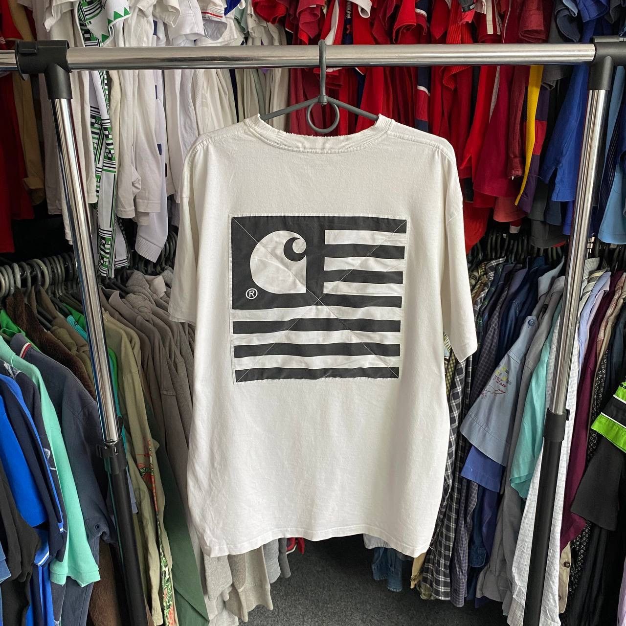 Carhartt Wip Vintage Carhartt Wip Big Logo streetwear y2k opium tee Size US L / EU 52-54 / 3 - 1 Thumbnail