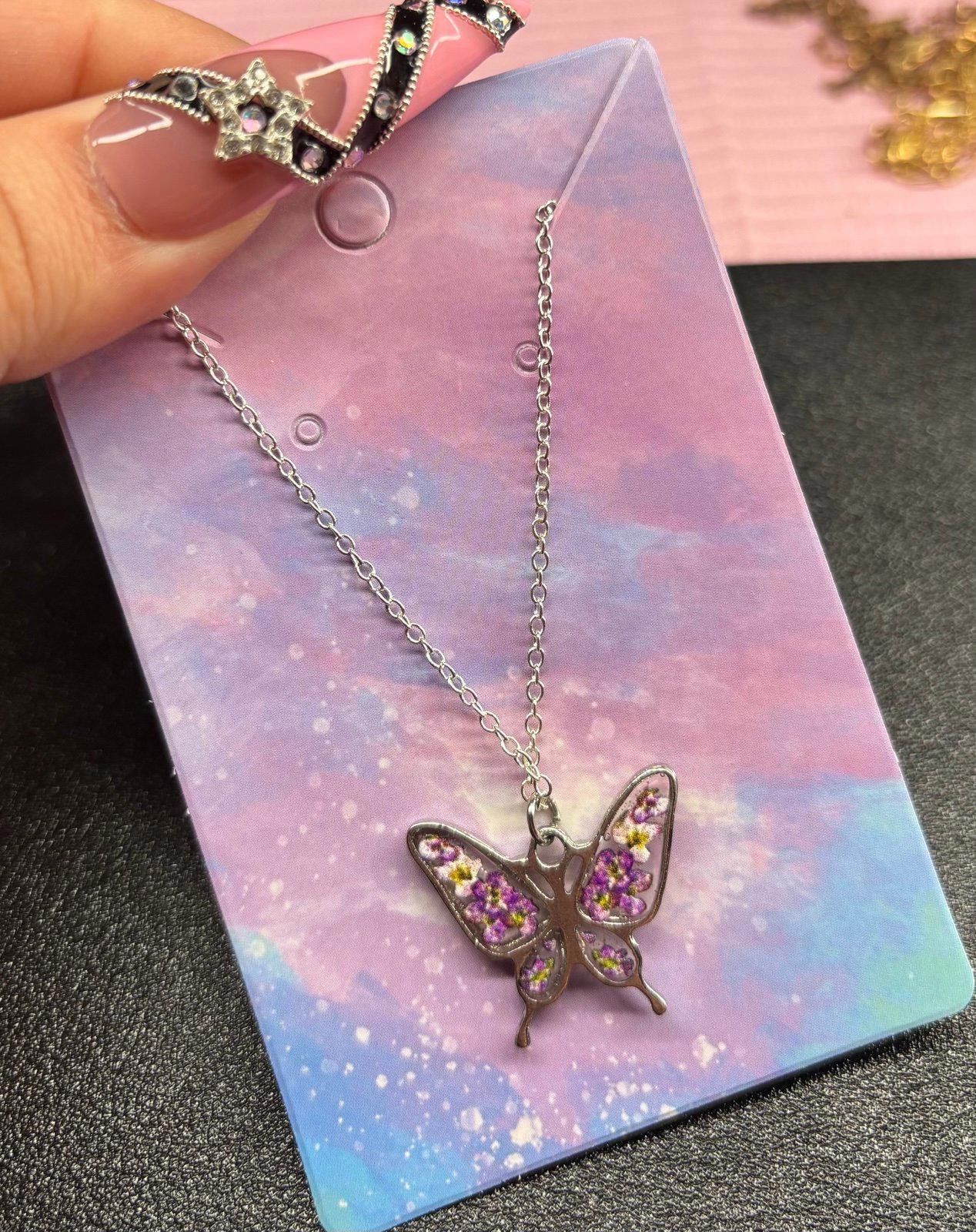 Handmade Handmade necklace purple butterfly Size ONE SIZE - 1 Preview