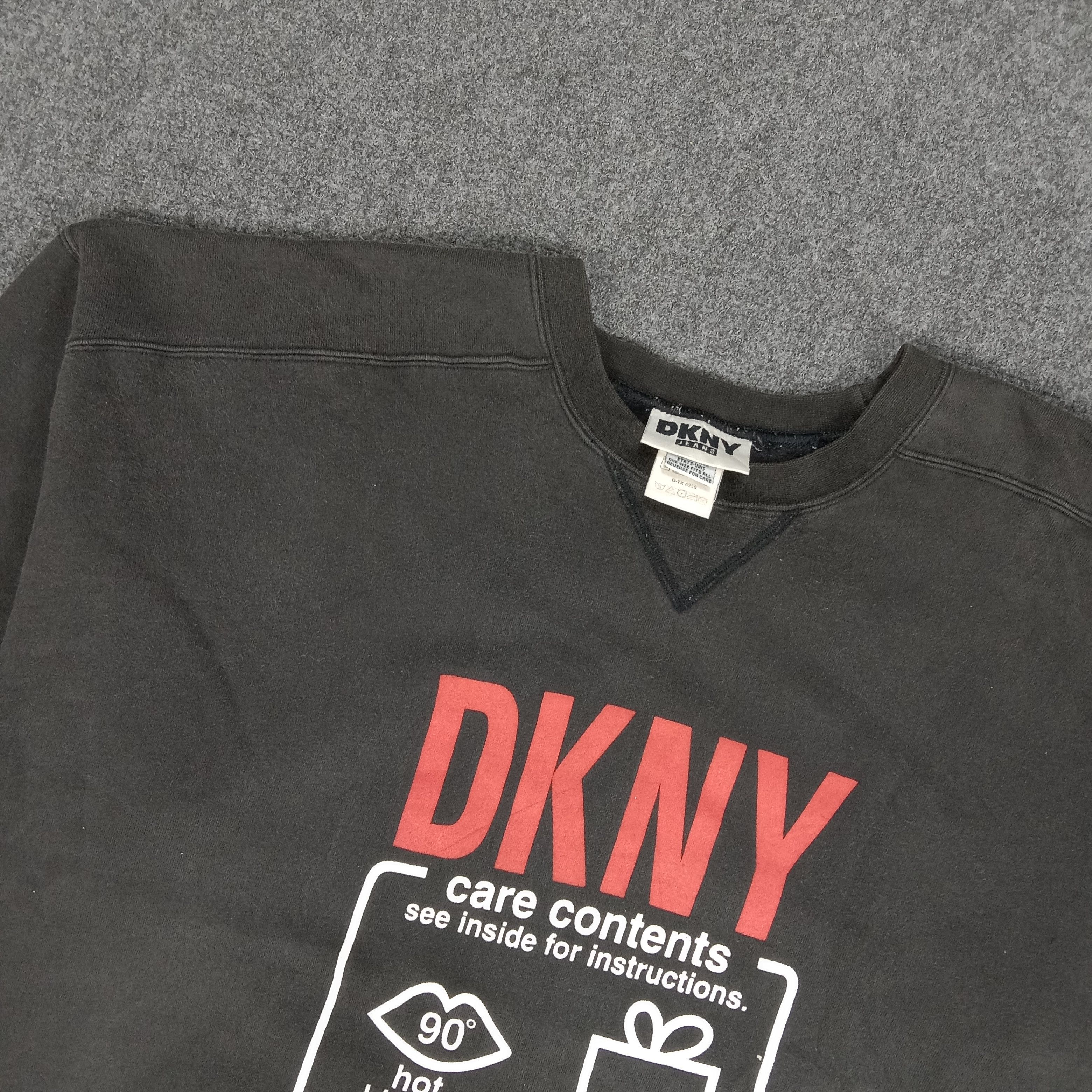 DKNY × Vintage DKNY Streetwear Skateboard Style Sweatshirts Size US L / EU 52-54 / 3 - 3 Thumbnail