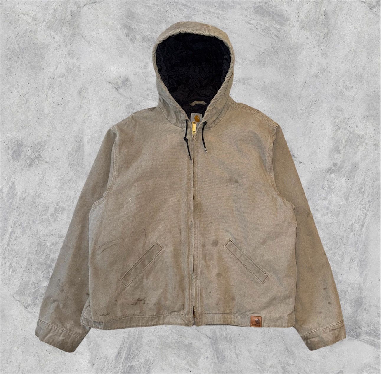 Carhartt × Vintage VINAGE CARHARTT HOODED DUCK CANVAS DISTRESSED WORK JACKET Size US XXL / EU 58 / 5 - 1 Thumbnail
