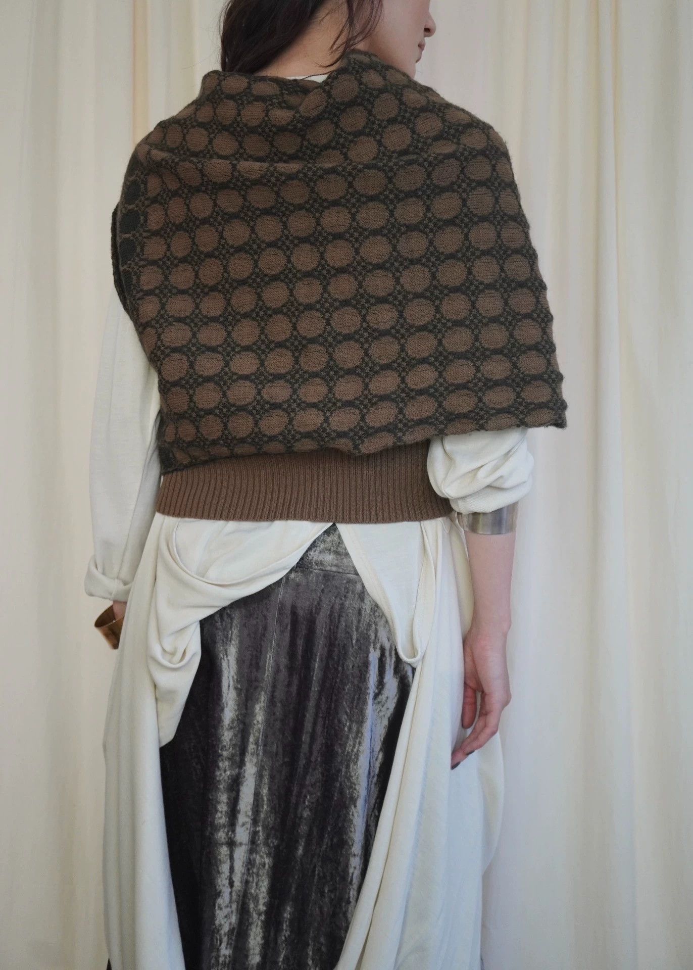 Dries Van Noten Dries Van Noten 1990s Rare Irregular Wool Shawl Top Size ONE SIZE - 7 Thumbnail