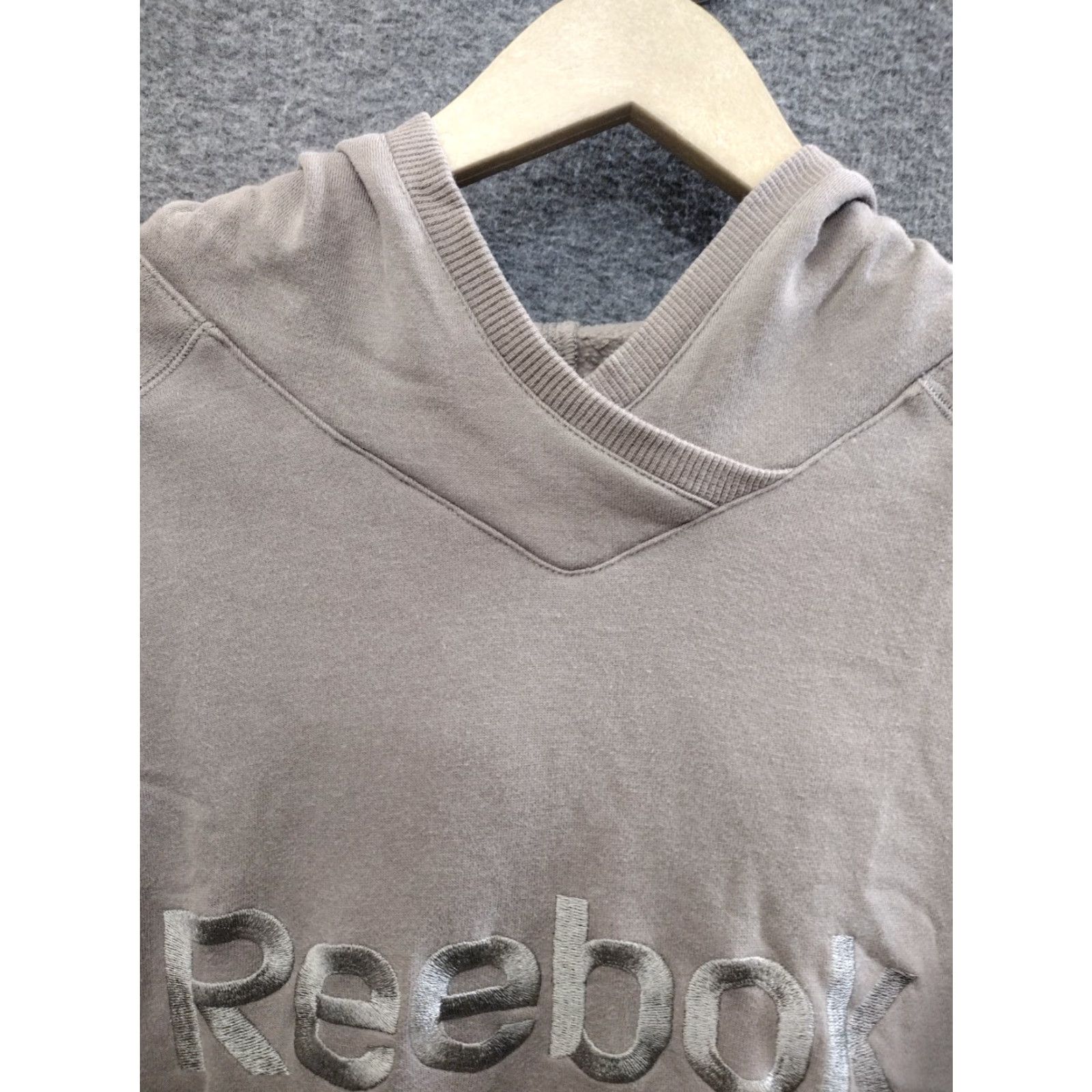Reebok Reebok Hoodie Women's XL Beige Logo Pullover Hooded Sweatshirt Activewear Casual Modern Fit Size XL / US 12-14 / IT 48-50 - 3 Thumbnail