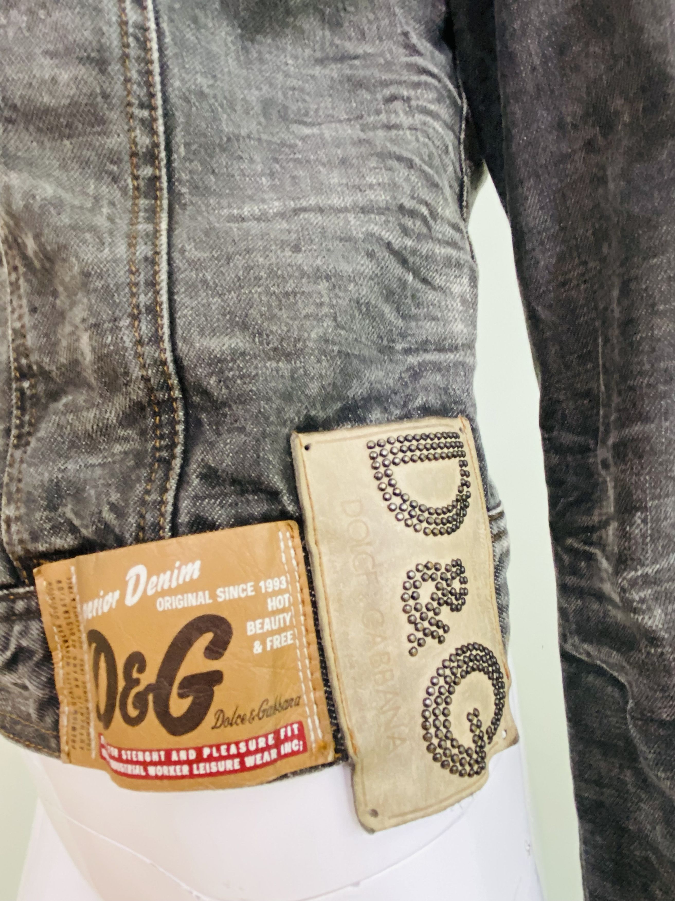 Dolce & Gabbana D&G Dolce and Gabbana Label Labels Patch Vintage Jacket Size XS / US 0-2 / IT 36-38 - 11 Thumbnail