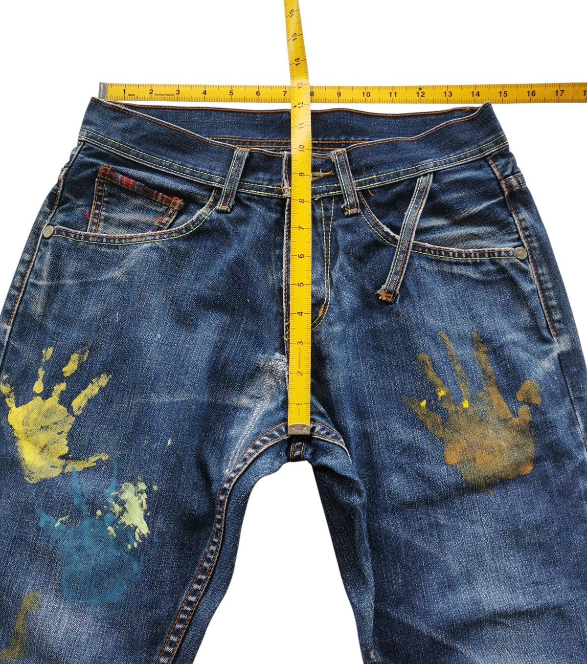 Japanese Brand Joneaa Crazy Leopard Strategy The Art Denim Size US 29 - 10 Thumbnail
