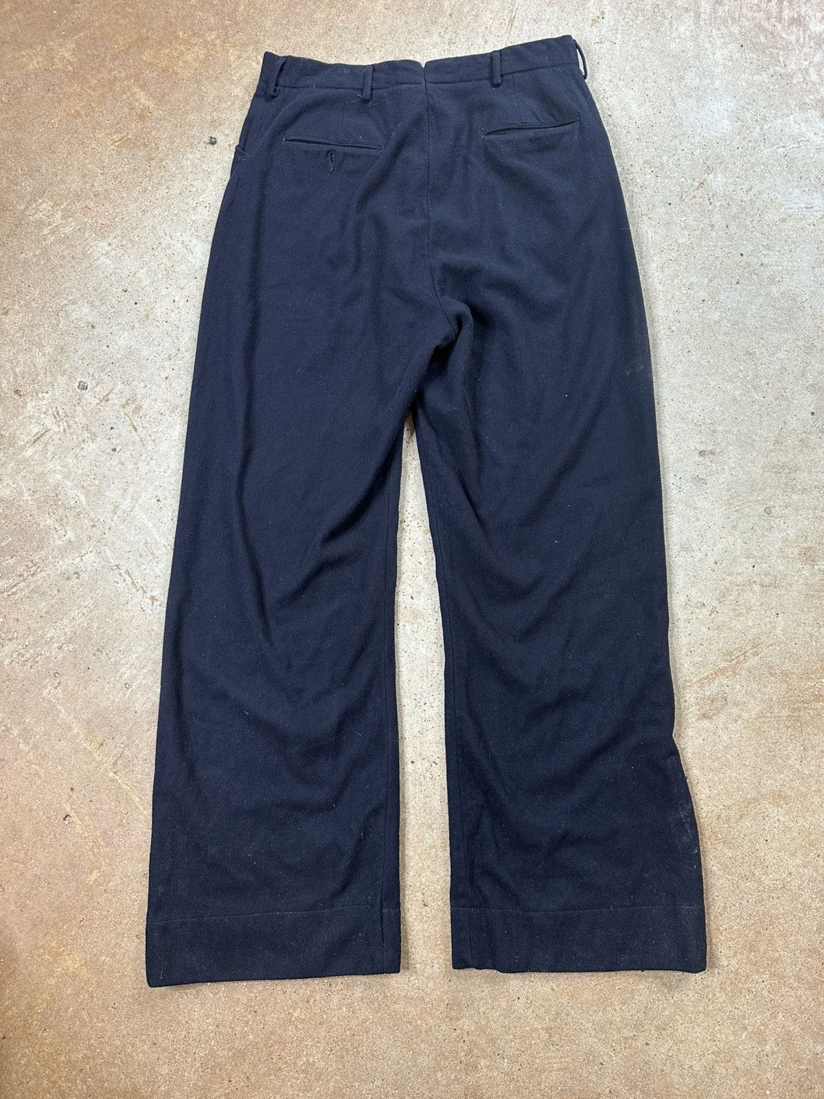 Vintage Vintage 1940s WWII Wool Navy Deck Pants Size US 32 / EU 48 - 2 Thumbnail