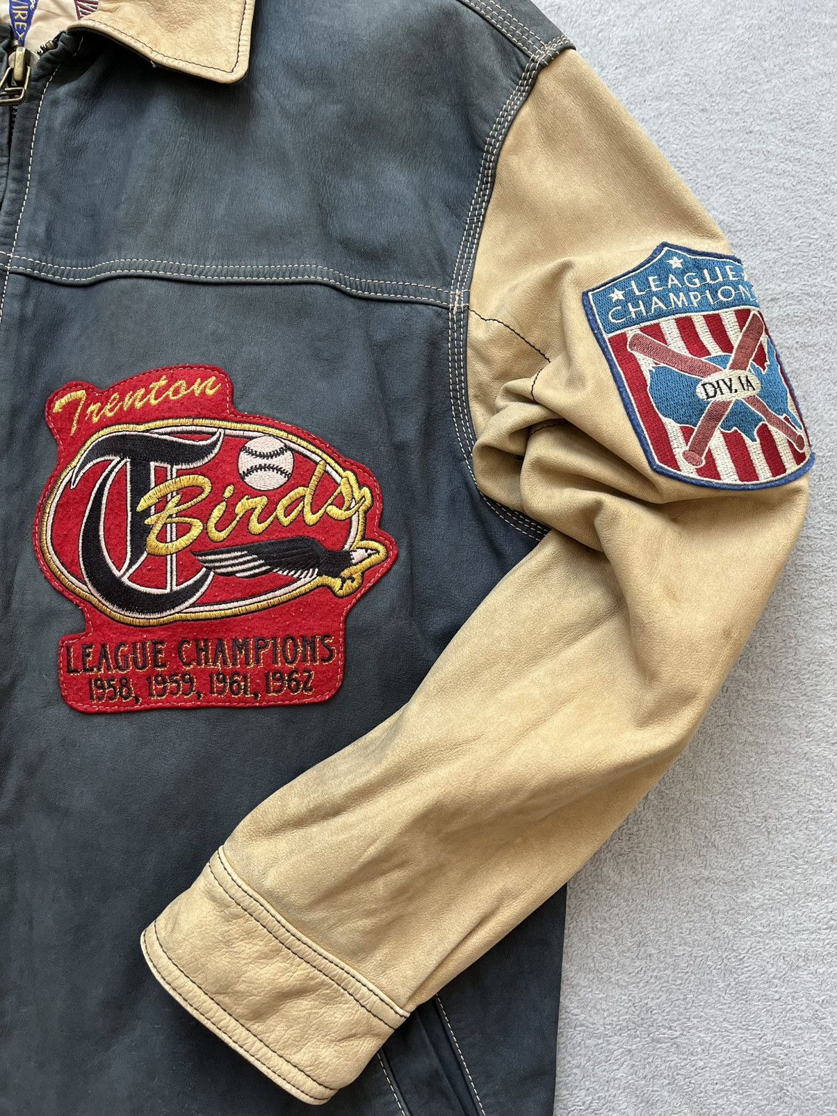 Avirex Authentic Vintage Avirex Varsity Jacket – “Trenton T-Birds” Size US S / EU 44-46 / 1 - 4 Thumbnail