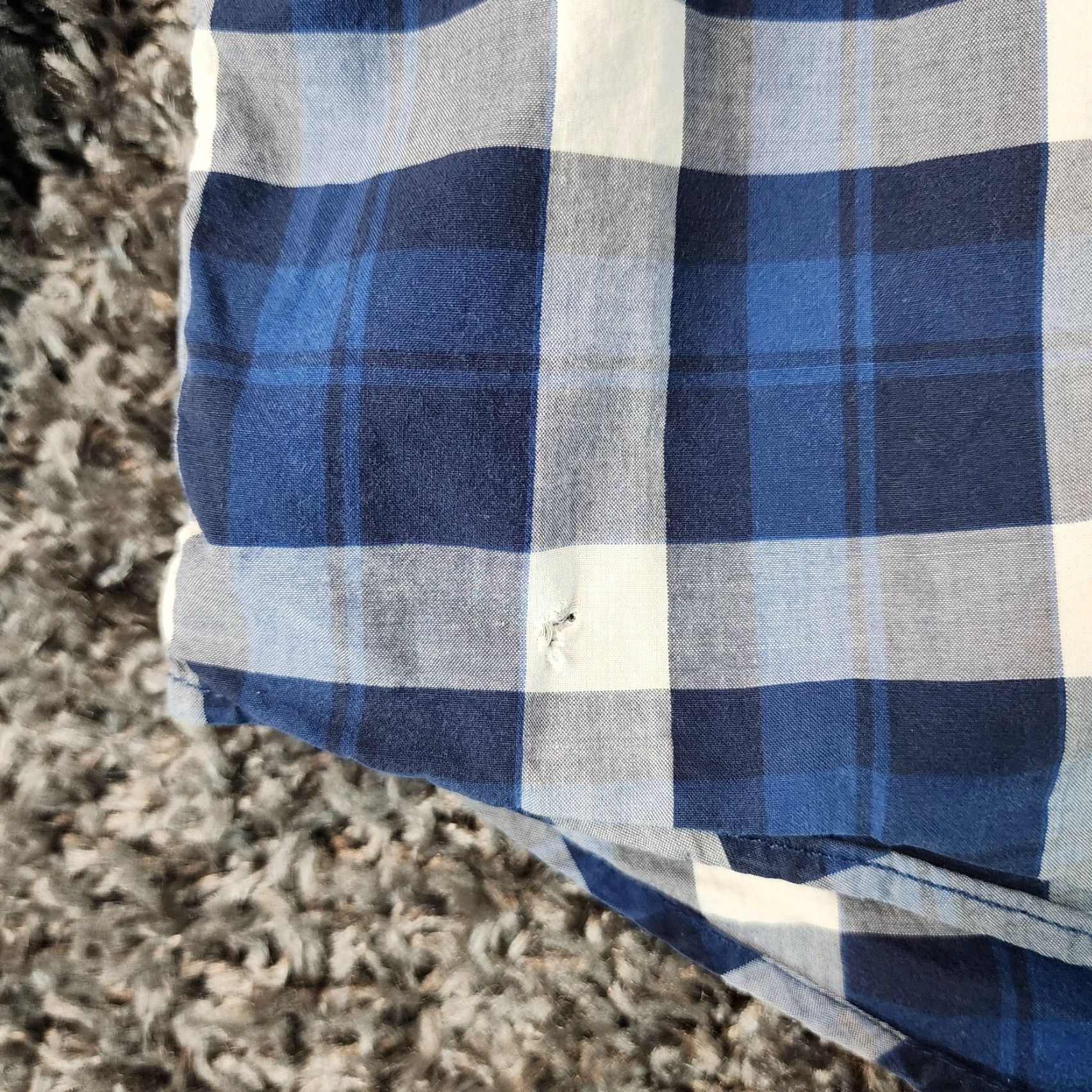 American Eagle Outfitters VINTAGE? No. American Eagle Outfitters Mens Button-Up Shirt Athletic Fit Long Sleeve Plaid Blue White Size M Men) Size US M / EU 48-50 / 2 - 3 Thumbnail