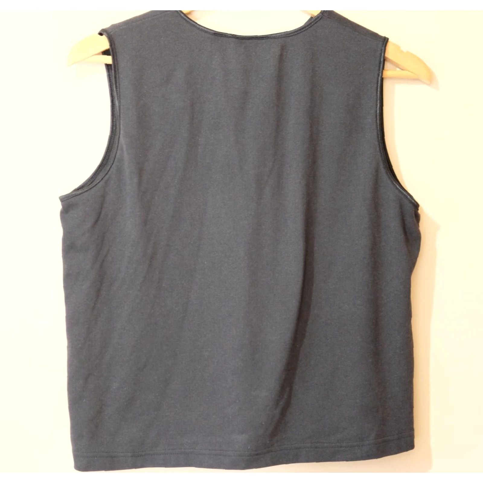 Vintage North Crest Tank Top Black Crew Neck Stretch Size XL Women Size XL / US 12-14 / IT 48-50 - 4 Thumbnail