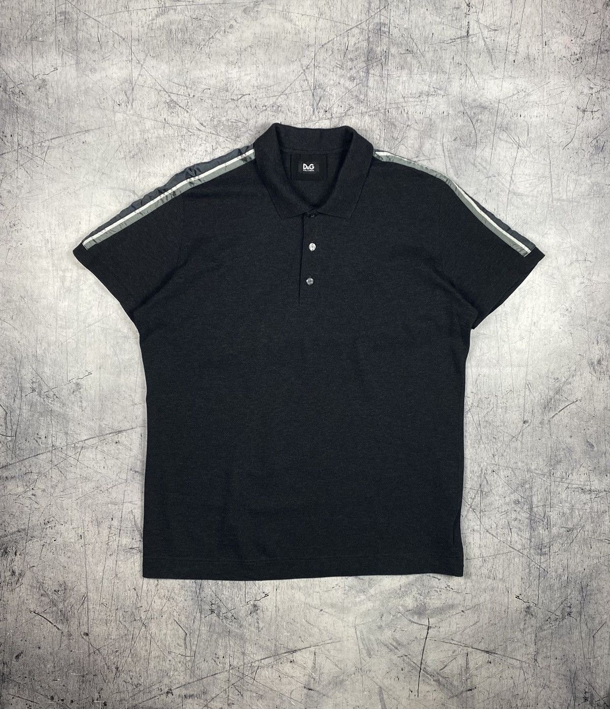 Dolce & Gabbana D&G Dolce & Gabbana Dark Gray Polo Shirt IT54 Size US L / EU 52-54 / 3 - 2 Thumbnail