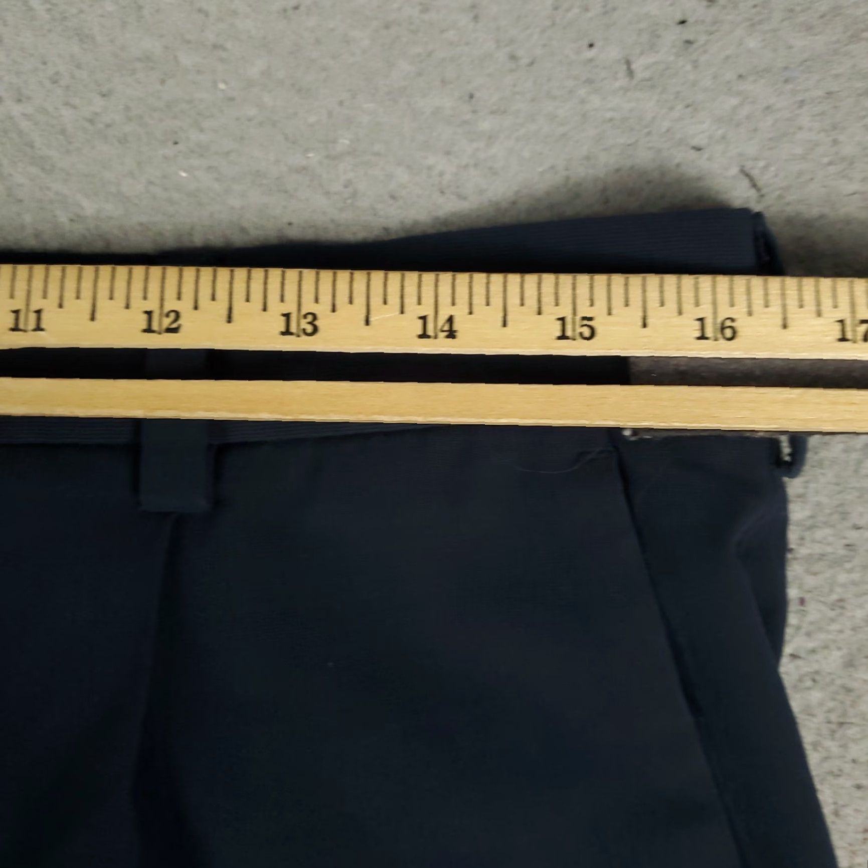 Nike Nike Men Pants 34x34 Regular Size 34 Navy Blue Chino Trousers Pleated Cuffed Straight Pockets Zip Polyester Polyester Blend Logo Regular Fit Size US 34 / EU 50 - 3 Thumbnail