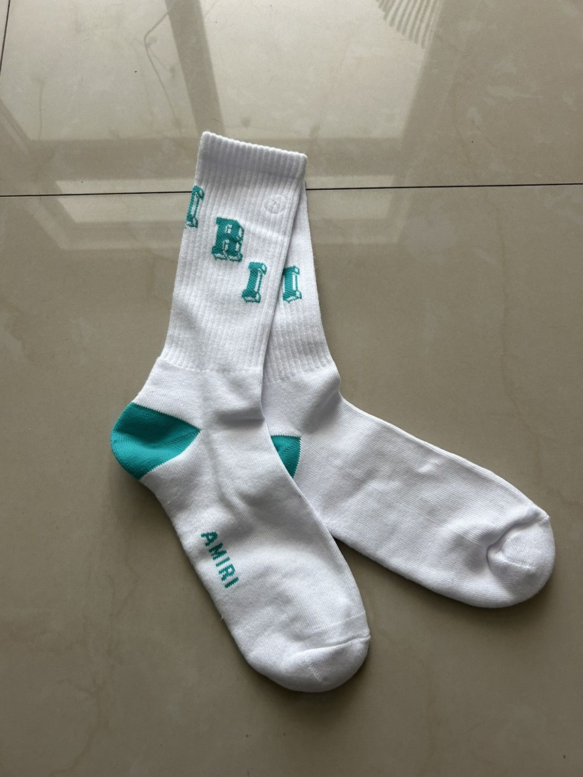 Amiri Amiri college logo socks Size ONE SIZE - 2 Thumbnail
