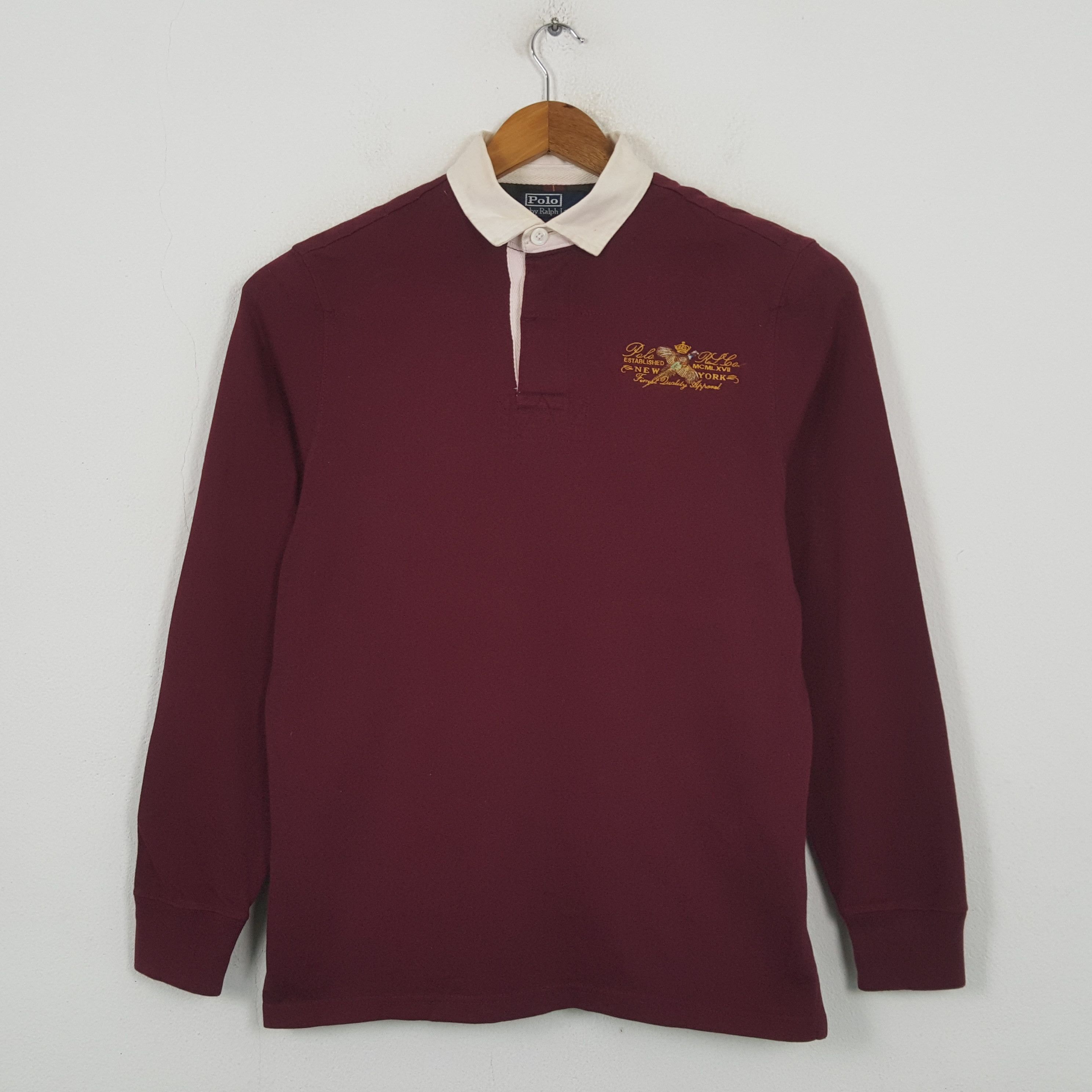Polo Ralph Lauren Vintage Polo hy Ralph Lauren New York Rugby Polos RR9 Size US L / EU 52-54 / 3 - 1 Thumbnail