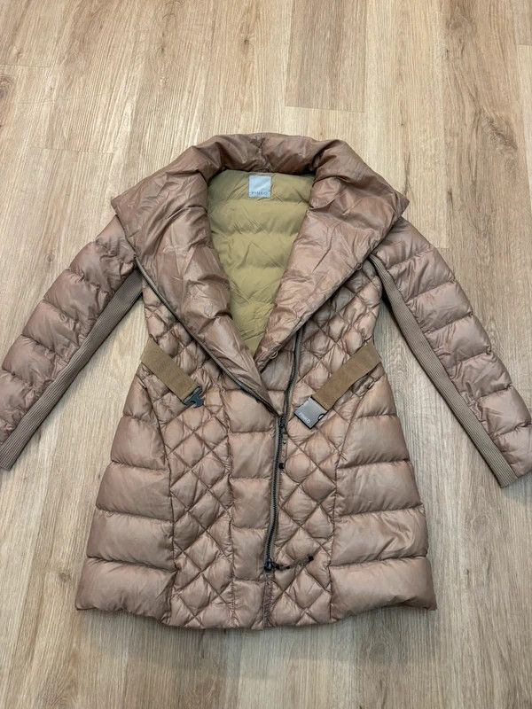 Pinko Pinko Down Puffer Coat Jacket with Belt size S/M beige Size M / US 6-8 / IT 42-44 - 4 Thumbnail