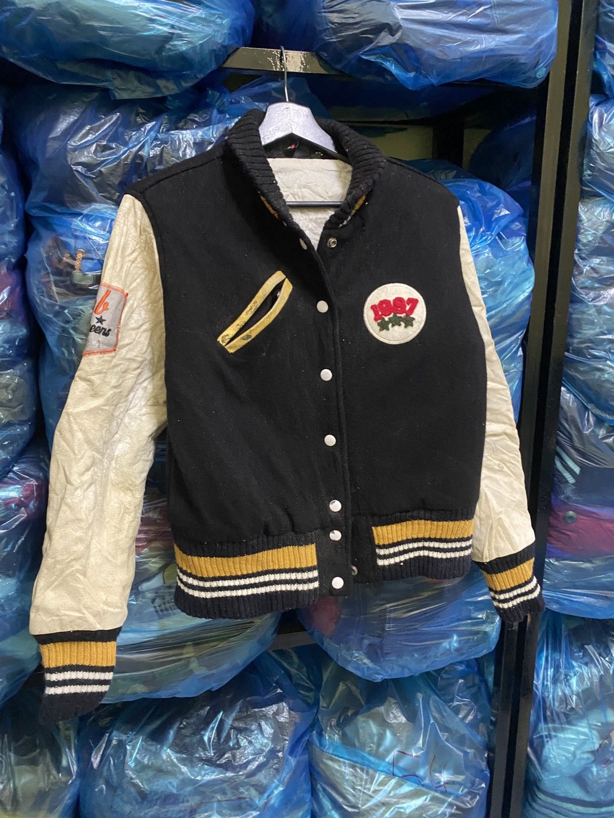 Other VINTAGE PNB QUEEN VARSITY LEATHER JACKET Size S / US 4 / IT 40 - 3 Thumbnail