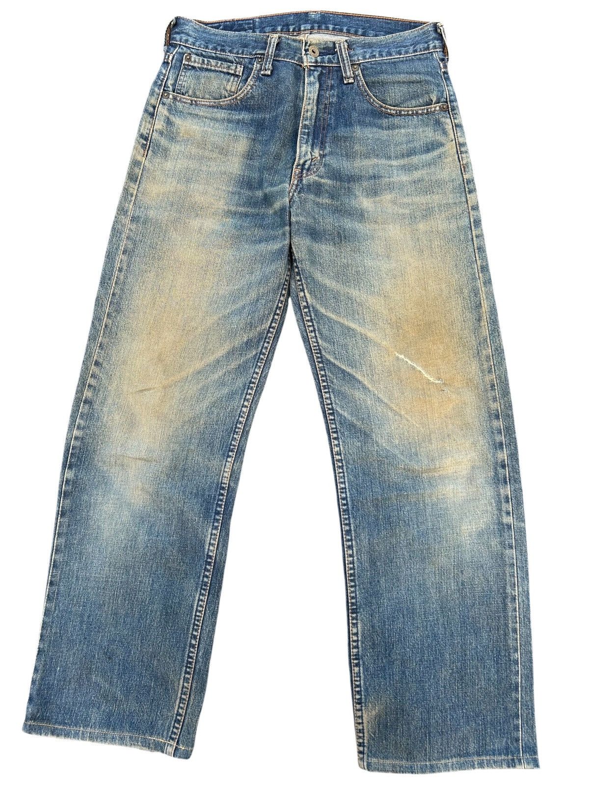 Levi's × Vintage Vintage Levis Selvedge Distressed Rusty MudWash Denim jeans Size US 30 / EU 46 - 1 Thumbnail