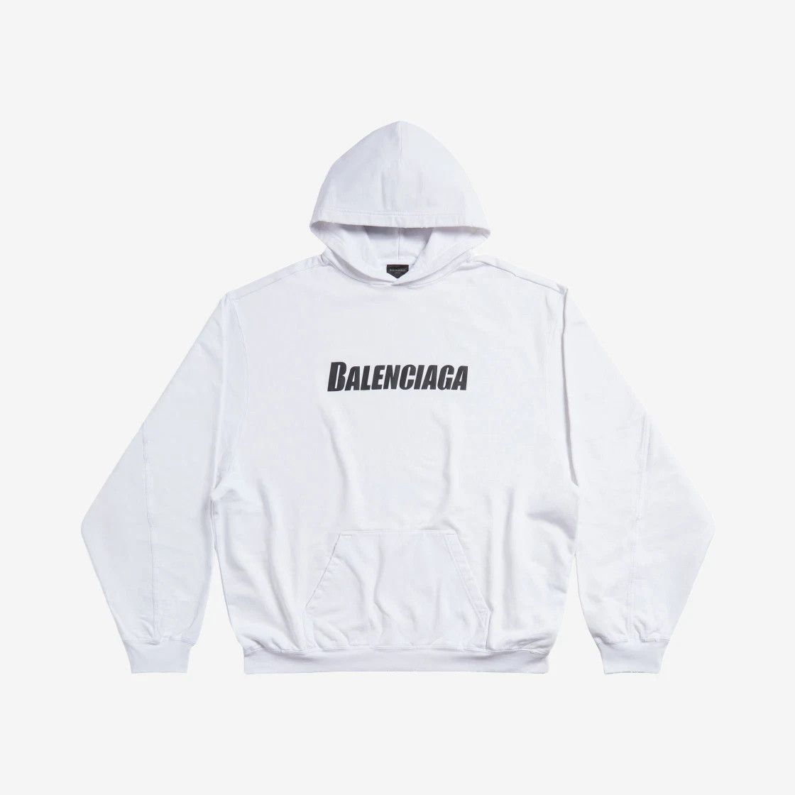Balenciaga o1mt1gz0924 Caps Destroyed Hoodie in White Size US S / EU 44-46 / 1 - 1 Thumbnail