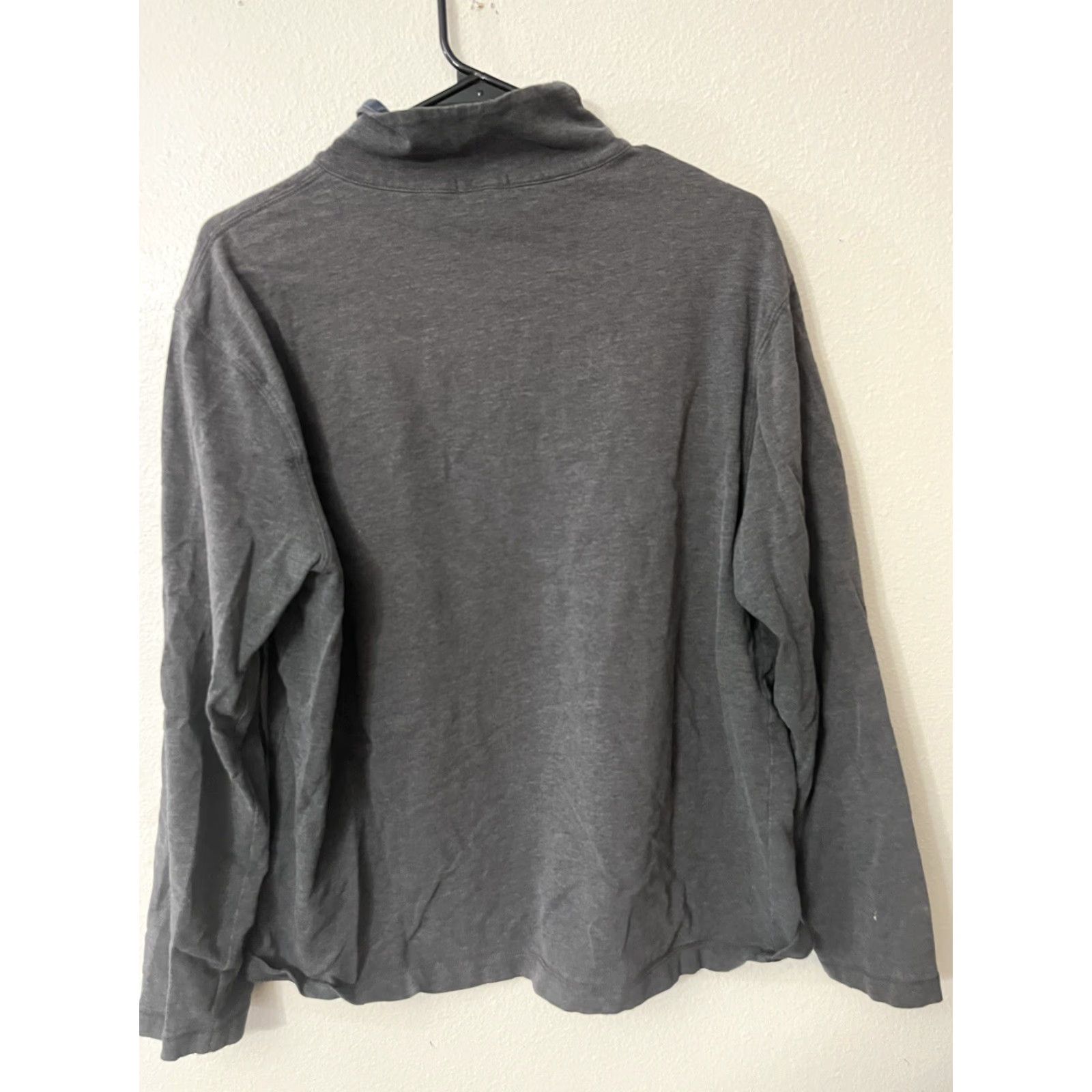 J.Crew J.CREW Sweater Adult Large Dark Gray Cotton 1/4 Zip Pullover Mens Size US L / EU 52-54 / 3 - 3 Thumbnail
