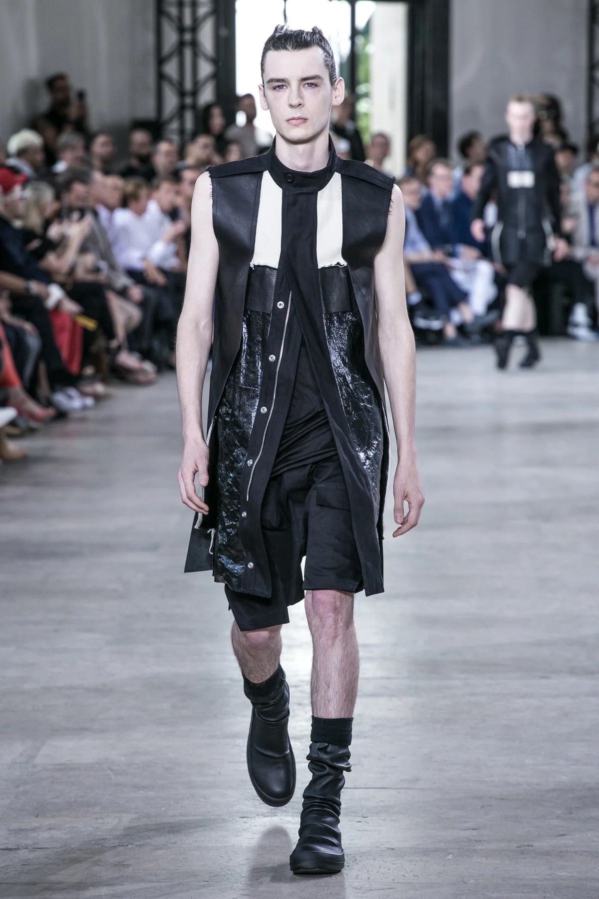 Rick Owens S/S 16 "CYCLOPS" Runway Patchwork Vest Rick Owens IT48/M Size US M / EU 48-50 / 2 - 2 Thumbnail