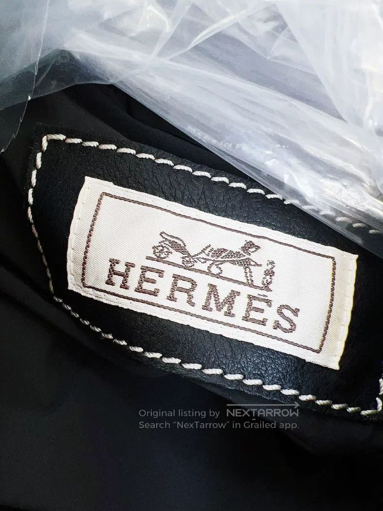 Hermes Hermes Black Cashmere and Leather Filled Long Sleeve Short Size US M / EU 48-50 / 2 - 5 Thumbnail