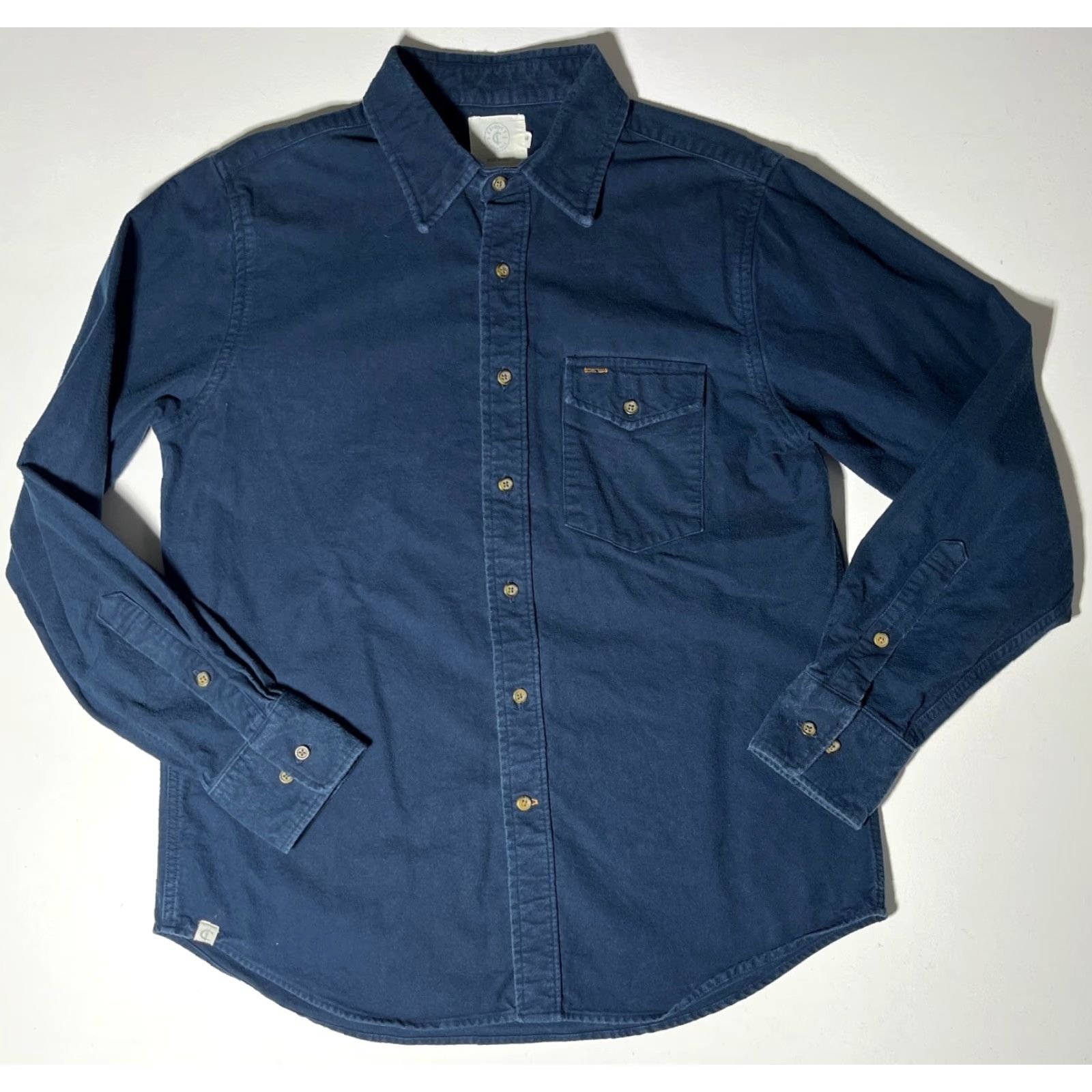 Vintage Criquet Men's Shirt Navy Long Sleeve Button-Up Made in USA Sz M Size US M / EU 48-50 / 2 - 3 Thumbnail