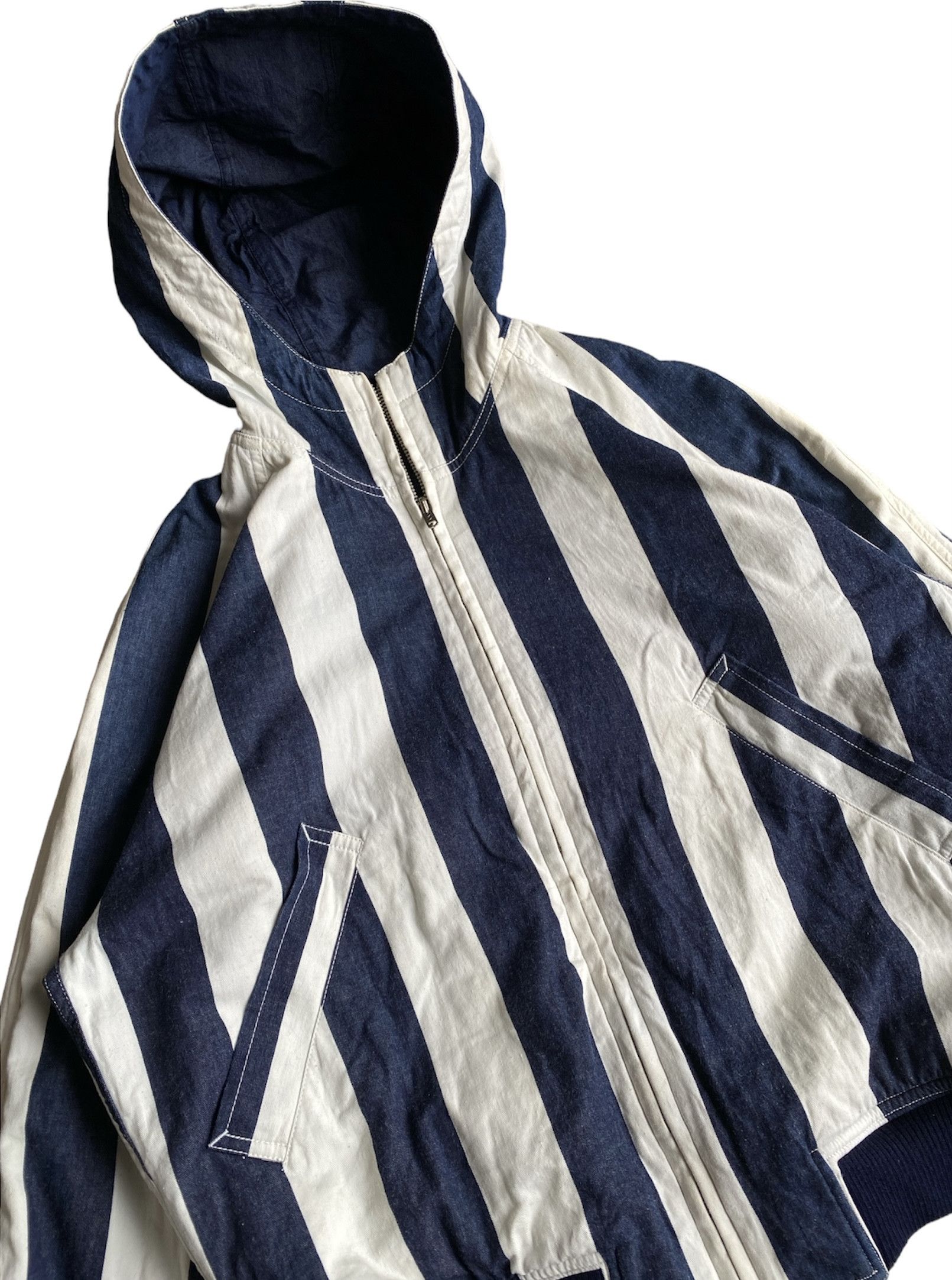 Issey Miyake × Vintage 💥Vintage IS Issey Miyake Reversible Hooded Bomber Jackets Size US M / EU 48-50 / 2 - 6 Thumbnail