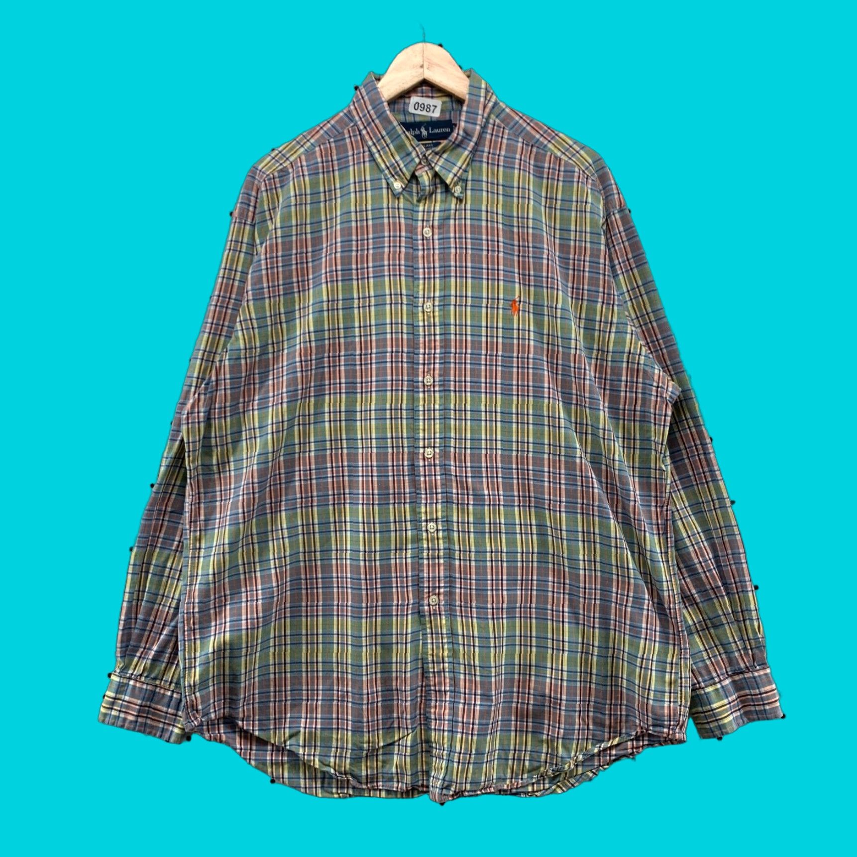 Ralph Lauren Ralph Lauren Button Down Shirt Mens Large Multicolor Plaid Blake Casual Shirt Mens Large Multicolor Plaid Blake Casual Size US L / EU 52-54 / 3 - 1 Thumbnail