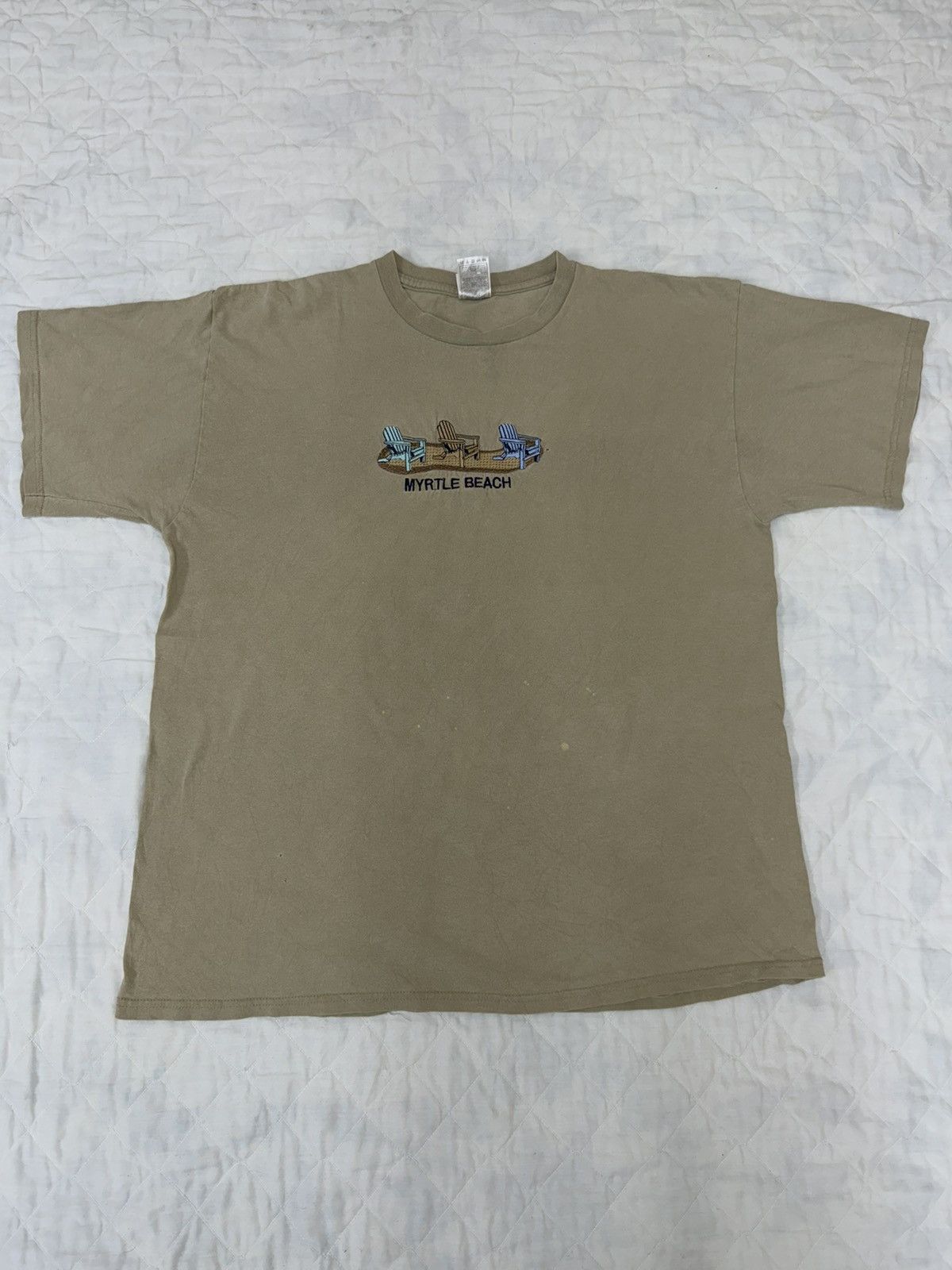 Other Vintage 90s Myrtle Beach Embroidered Graphic Tee Size US XL / EU 56 / 4 - 1 Thumbnail