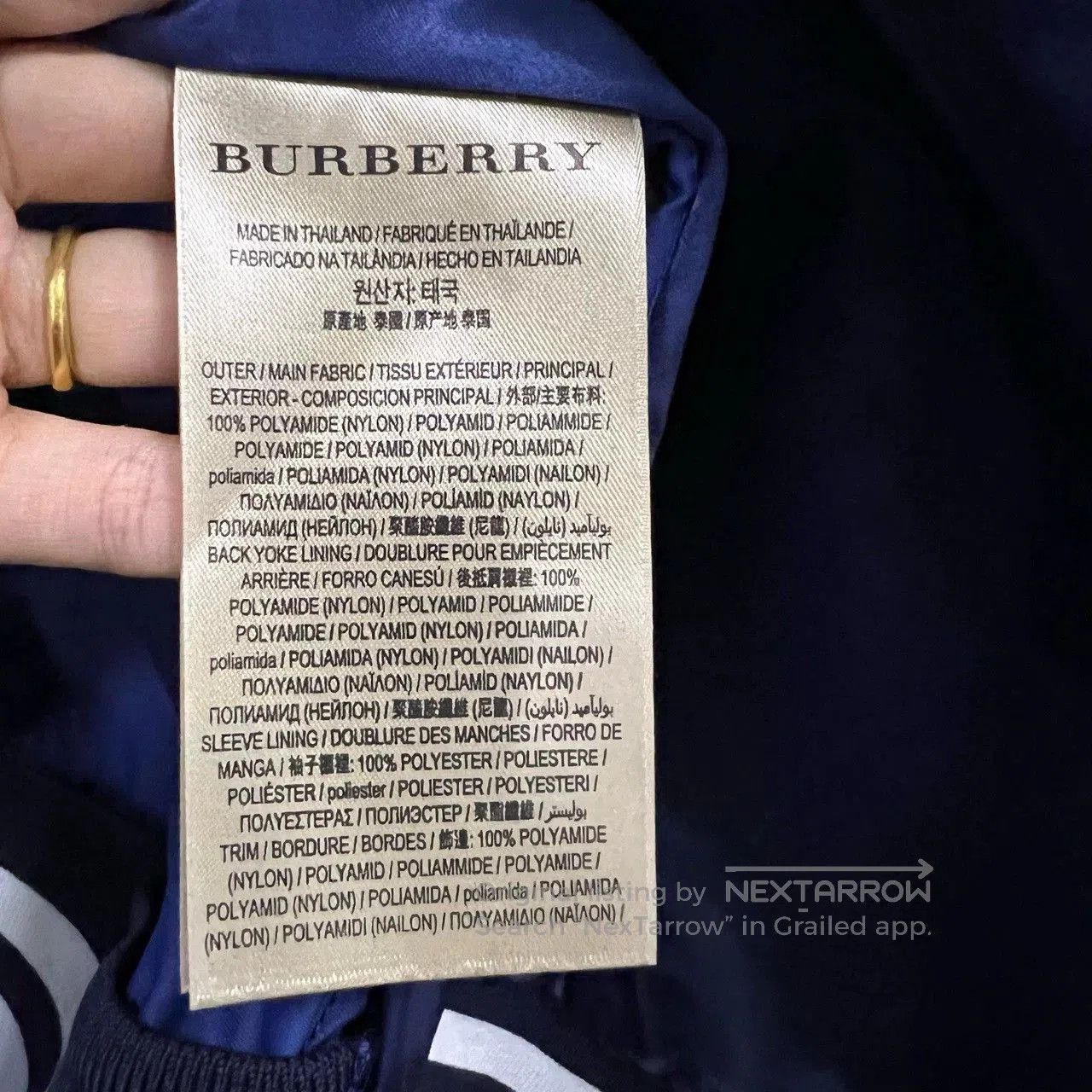 Burberry Burberry Blue Silk Long Sleeve Jacket. Size US L / EU 52-54 / 3 - 4 Thumbnail