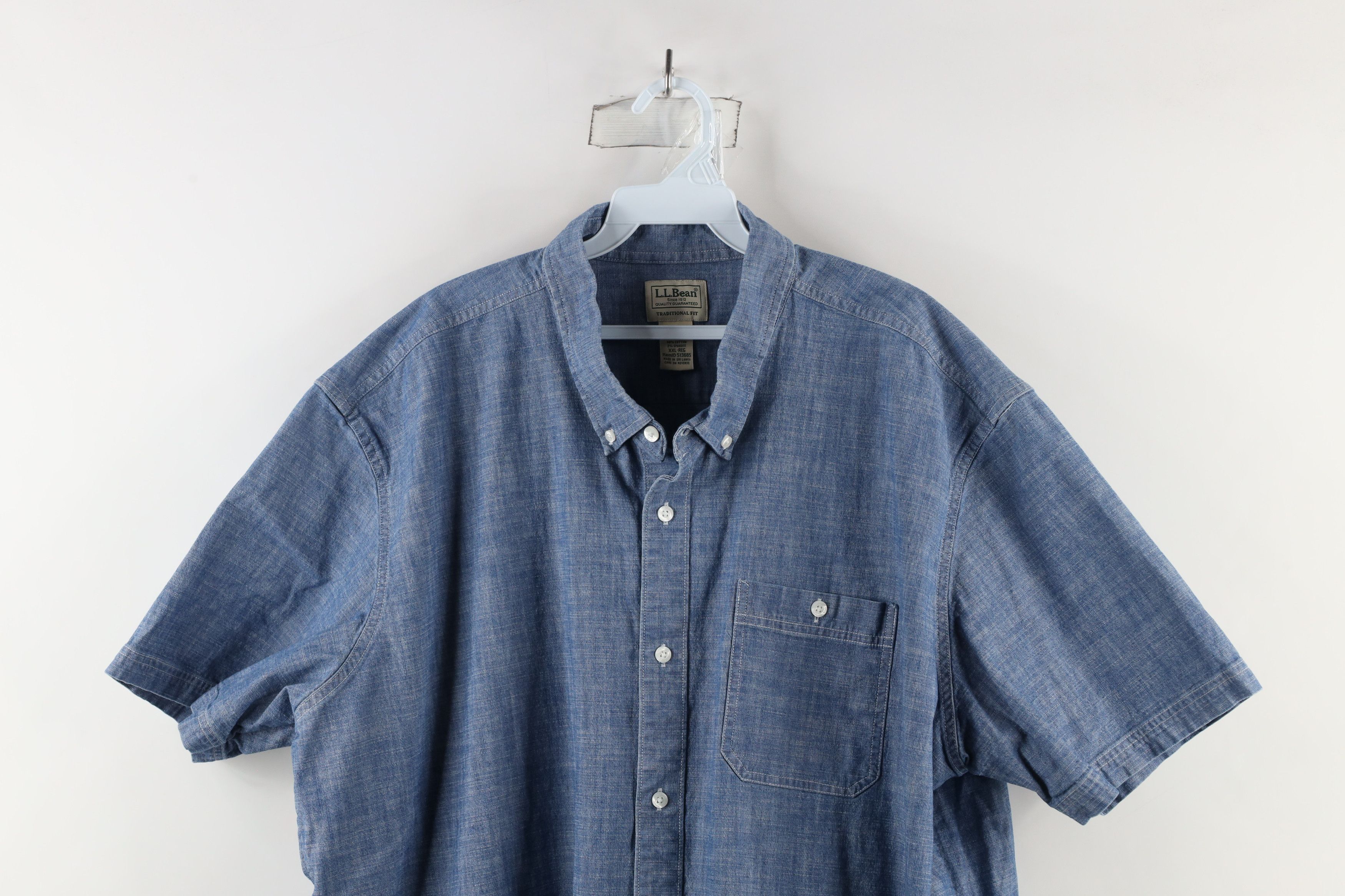 L.L. Bean × Vintage Vintage LL Bean Short Sleeve Collared Button Down Shirt Size US XXL / EU 58 / 5 - 2 Thumbnail