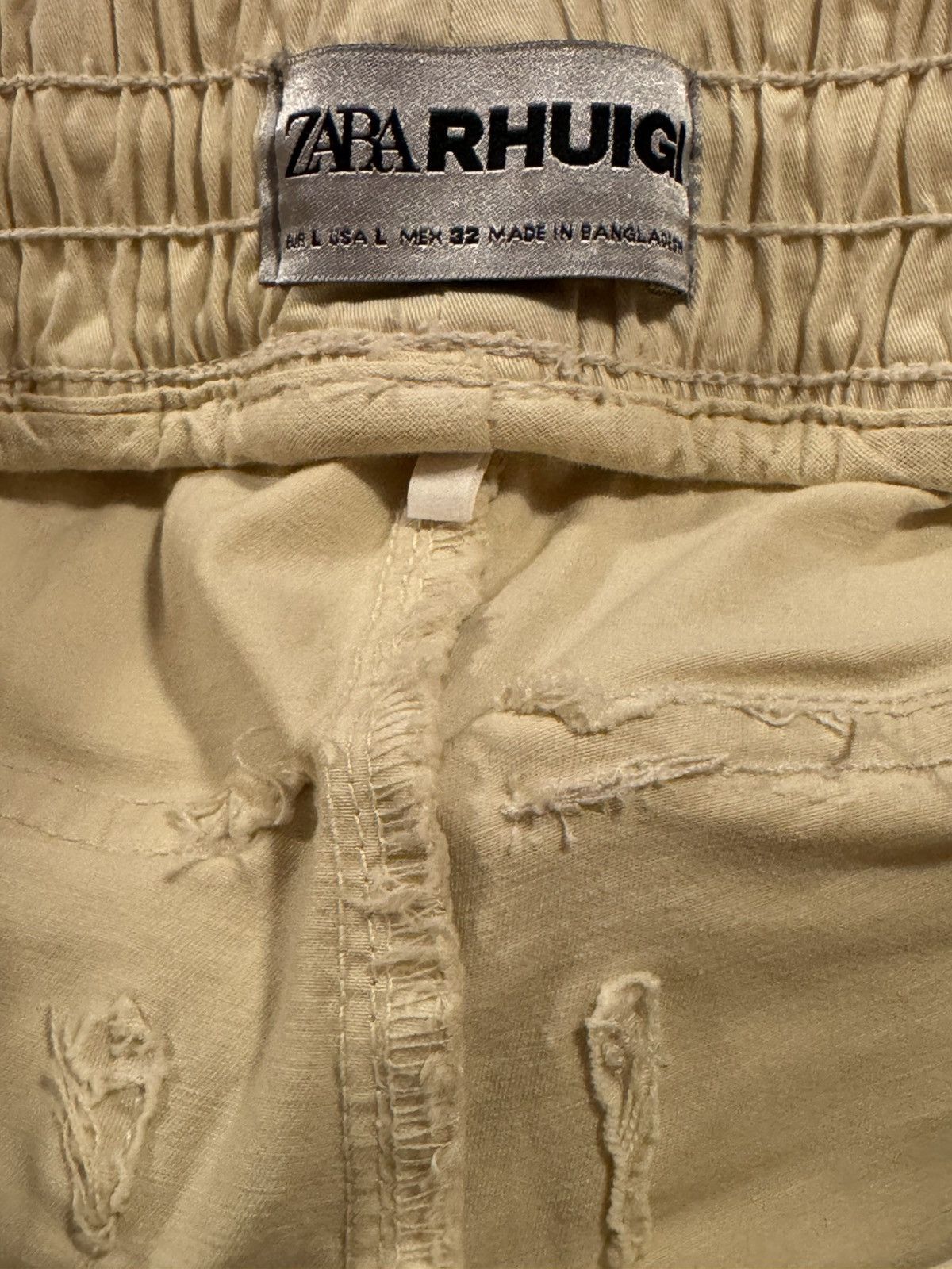 Rhude × Zara Zara x Rhuigi Cargo Pants Tan Khaki Size Large Men’s Rhude Size US 34 / EU 50 - 9 Thumbnail