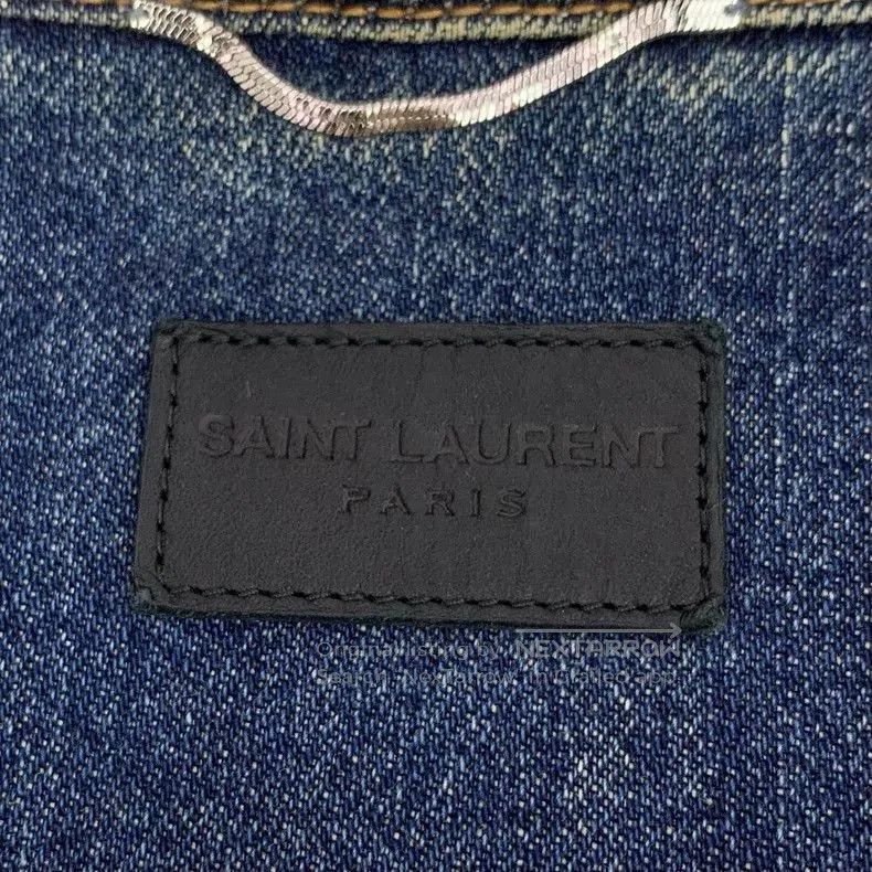 Yves Saint Laurent YSL Blue Washed Denim Jacket S. Size US S / EU 44-46 / 1 - 5 Thumbnail