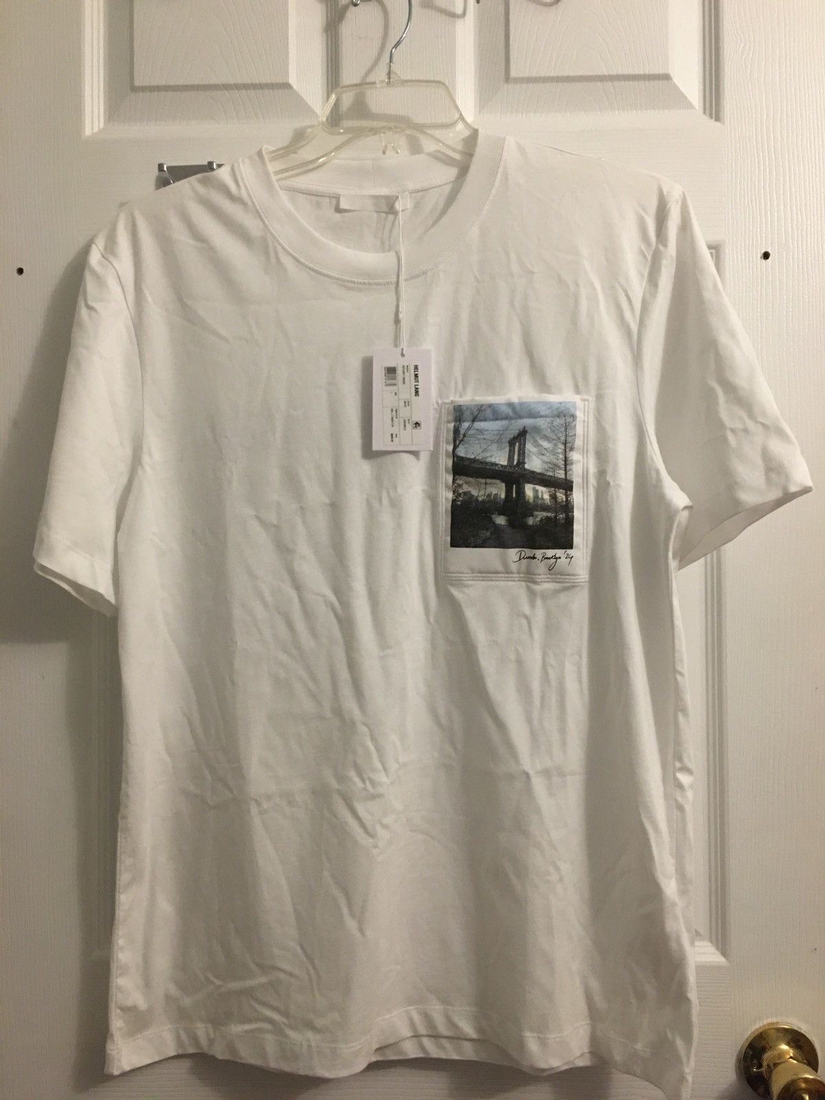 Helmut Lang Helmut Lang White Postcard Tee Large Size US L / EU 52-54 / 3 - 1 Thumbnail