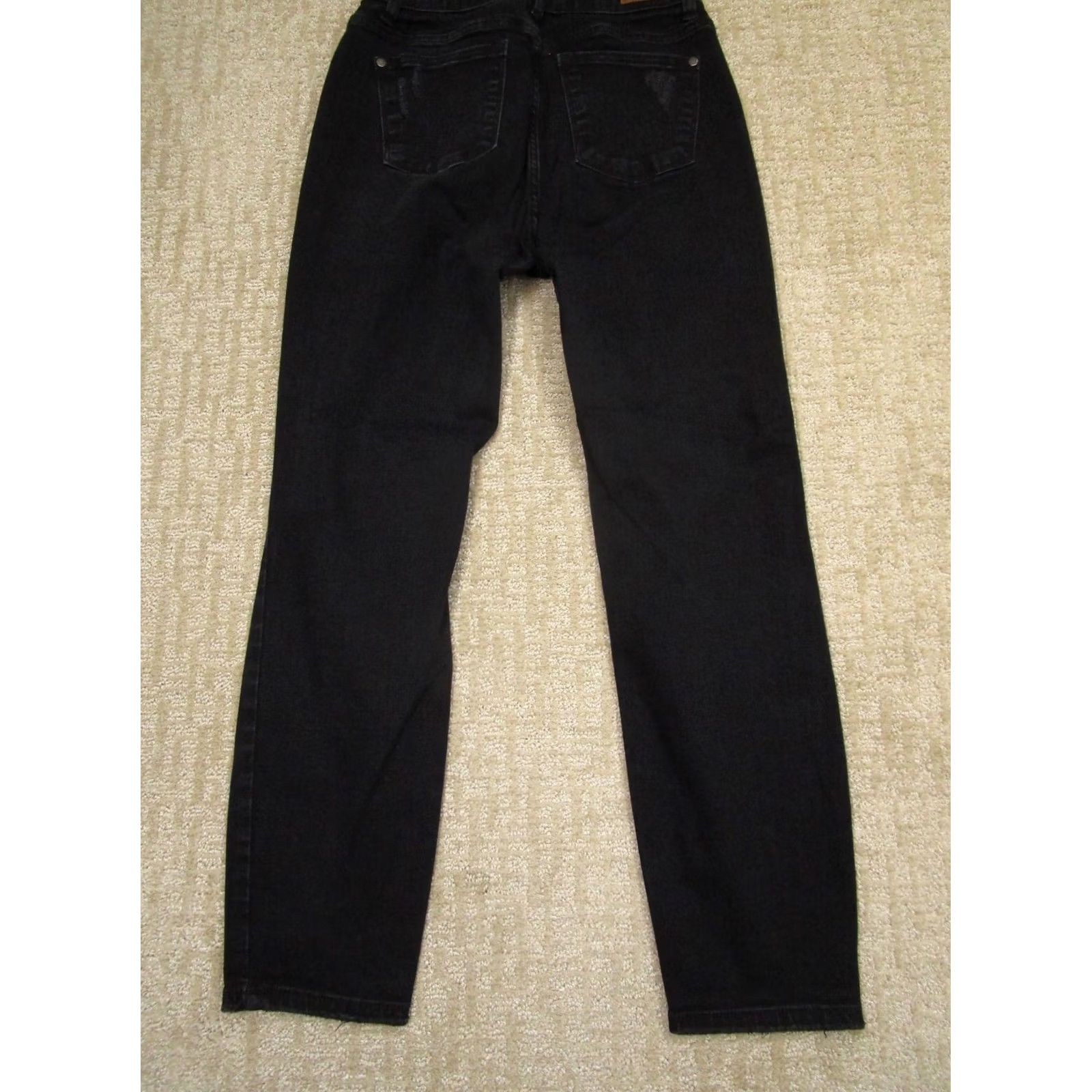 Vintage Judy Blue Jeans Women 28 Black High Rise Boyfriend Distressed Pants Stretch Jeans Size 28" / US 6 / IT 42 - 4 Thumbnail