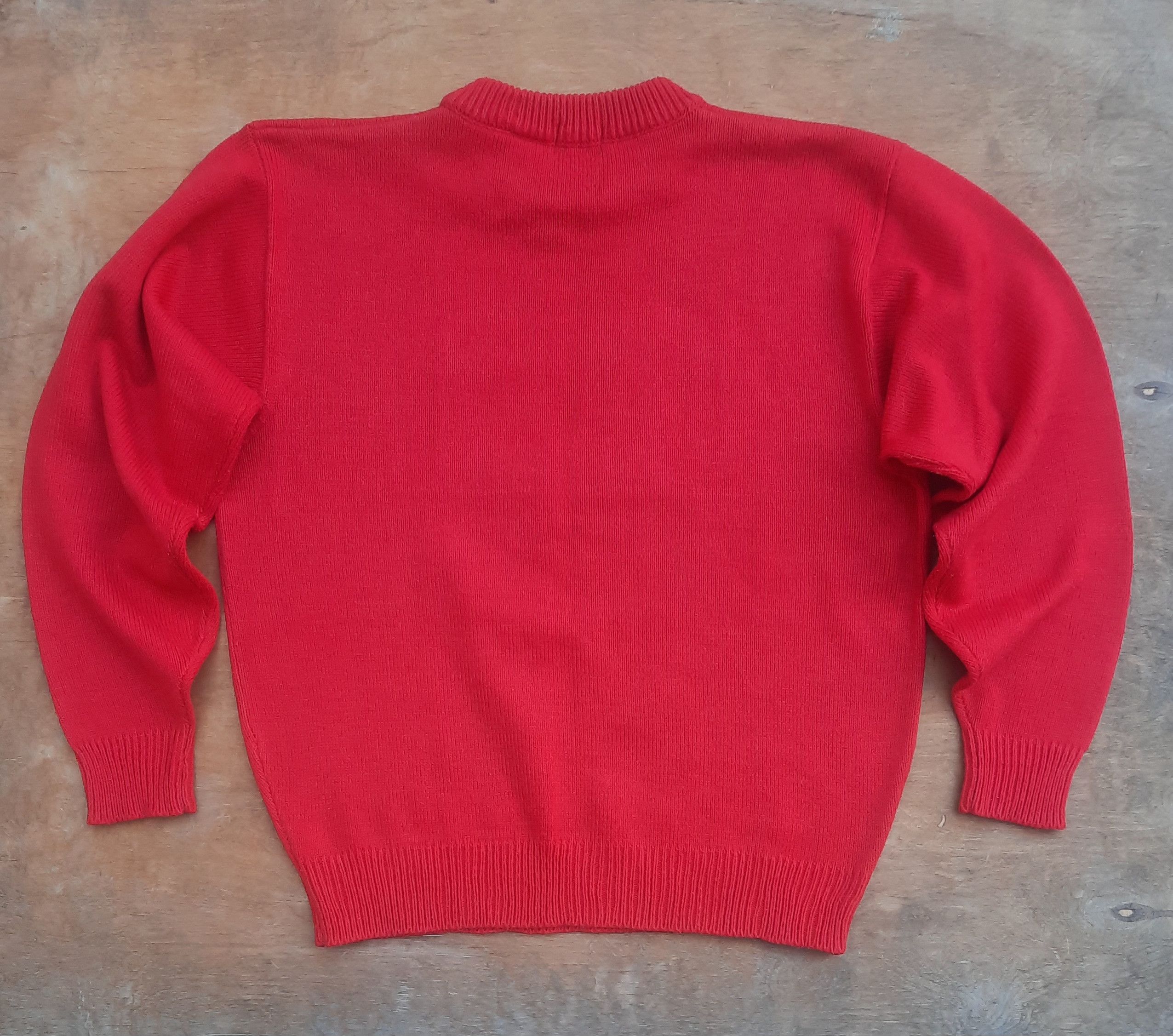 Levi's Vintage Clothing Rare Levi’s 501 Logo Red Knit Sweater Pullover Y2K Size US XL / EU 56 / 4 - 7 Thumbnail