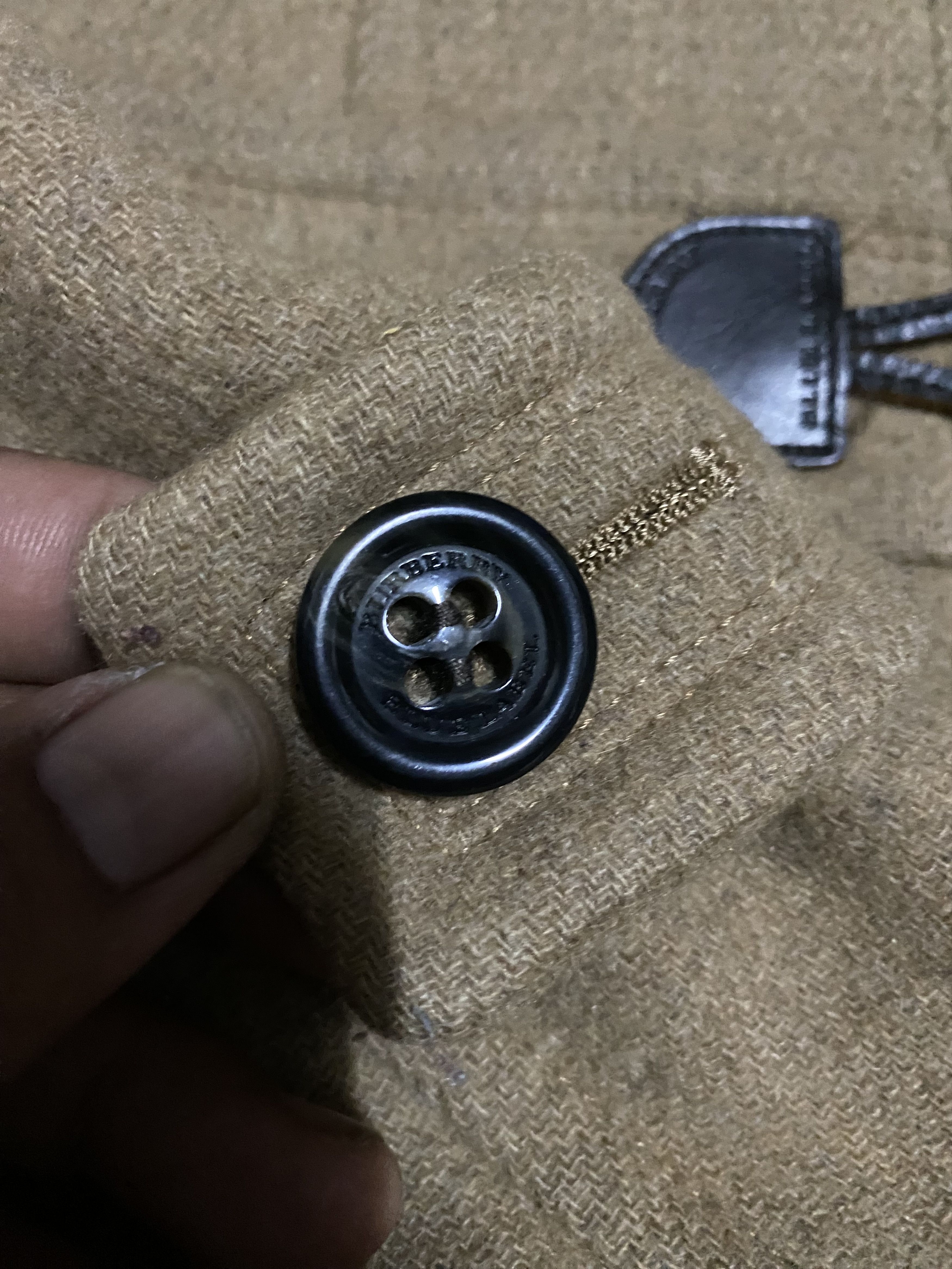 Burberry Blue Label Novacheck Lining Duffel Wool Jacket