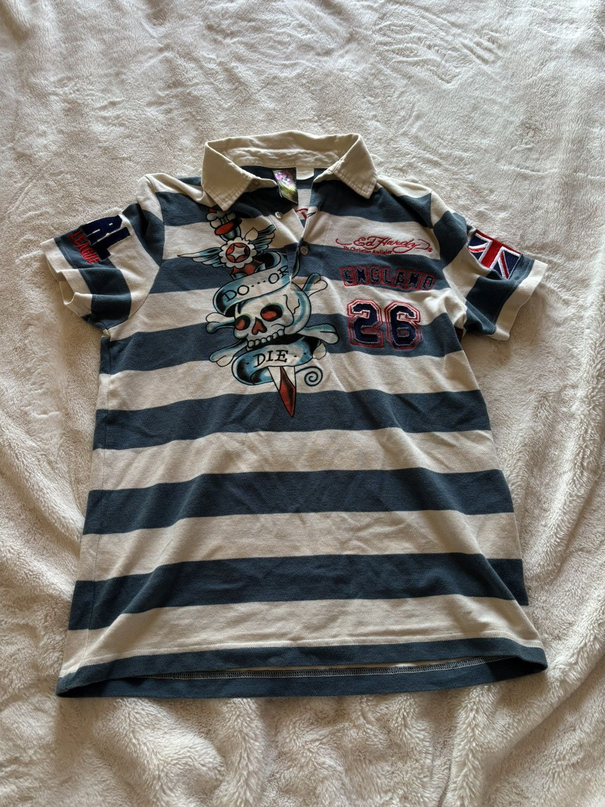 Ed Hardy Ed Hardy polo with patch detailing Size US S / EU 44-46 / 1 - 1 Thumbnail