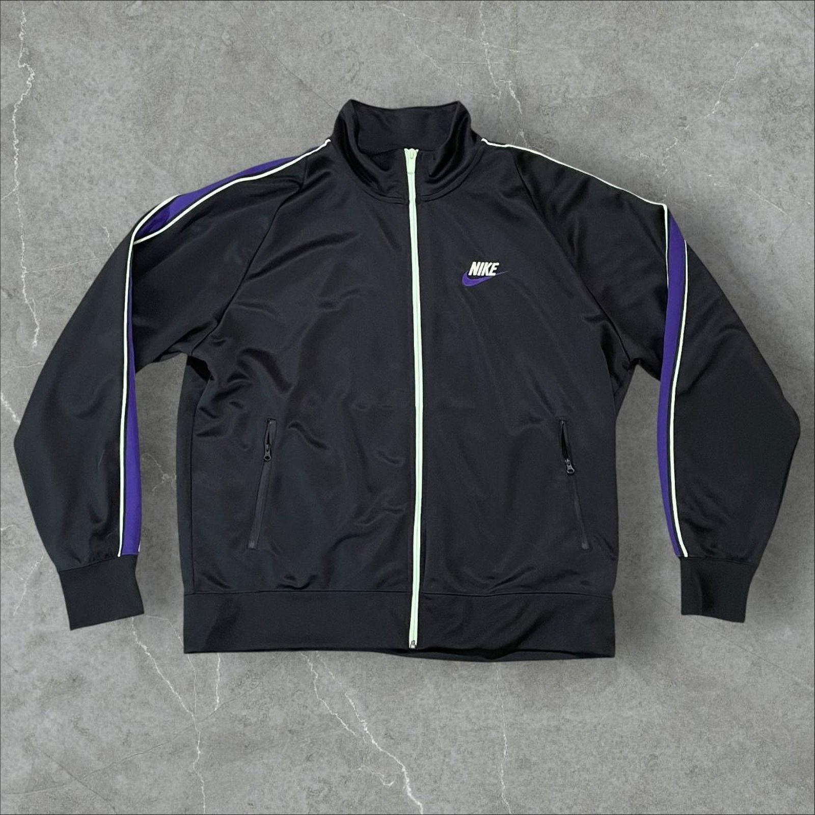 Nike Nike track Suit Zip Jacket purple green black Size US XL / EU 56 / 4 - 1 Thumbnail