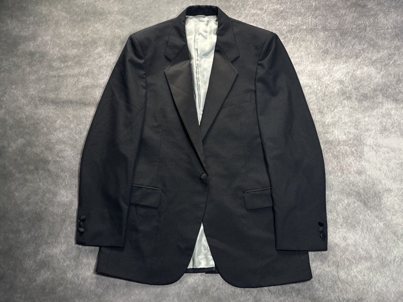 Givenchy Vintage Givenchy Monsieur Suit Jacket 80s Wool Blazer 90s 40 Size 40R - 14 Thumbnail