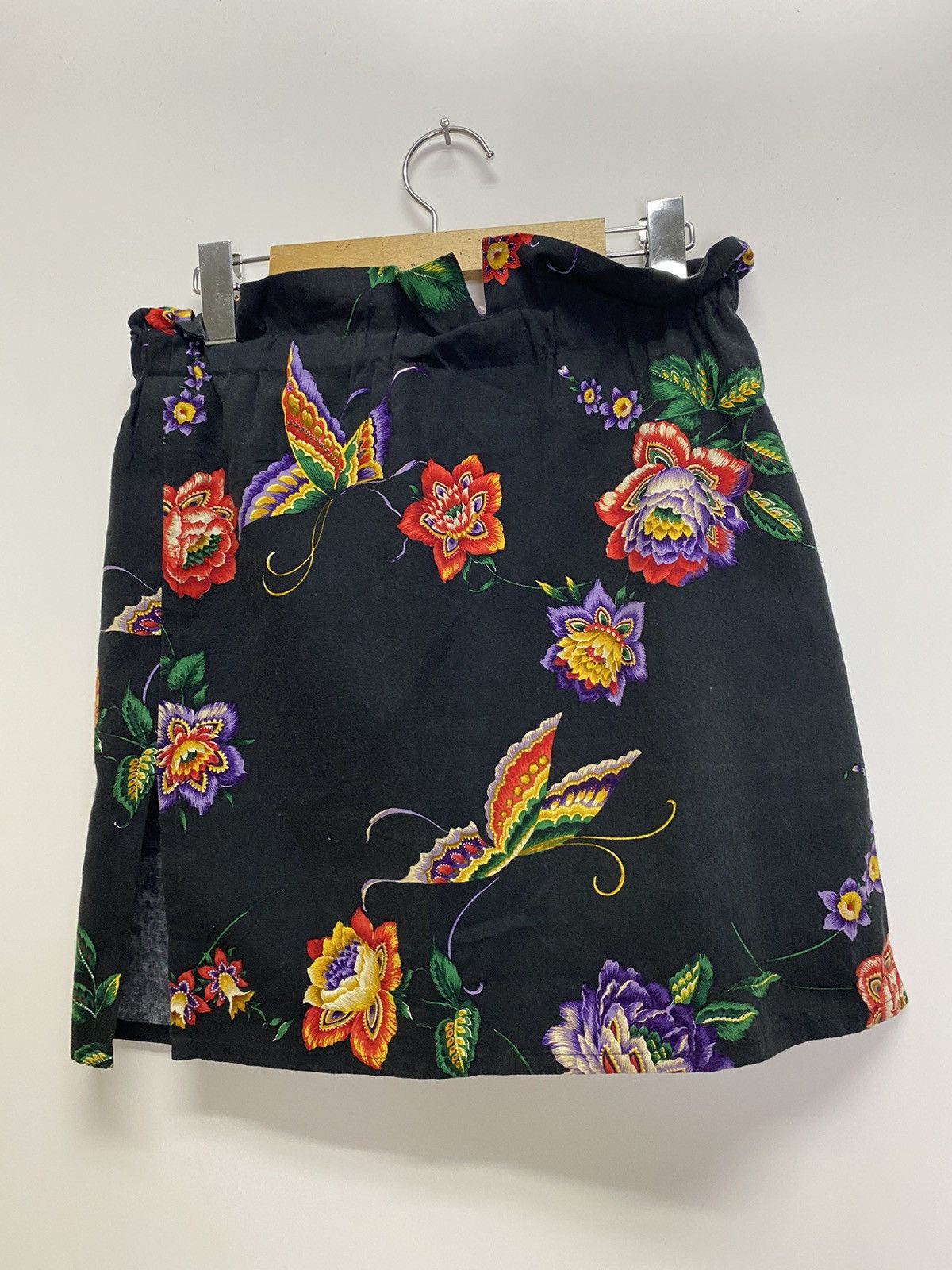 Limi Feu × Yohji Yamamoto Y’s bis LIMI mini skirt black floral Size 26" / US 2 / IT 38 - 3 Thumbnail