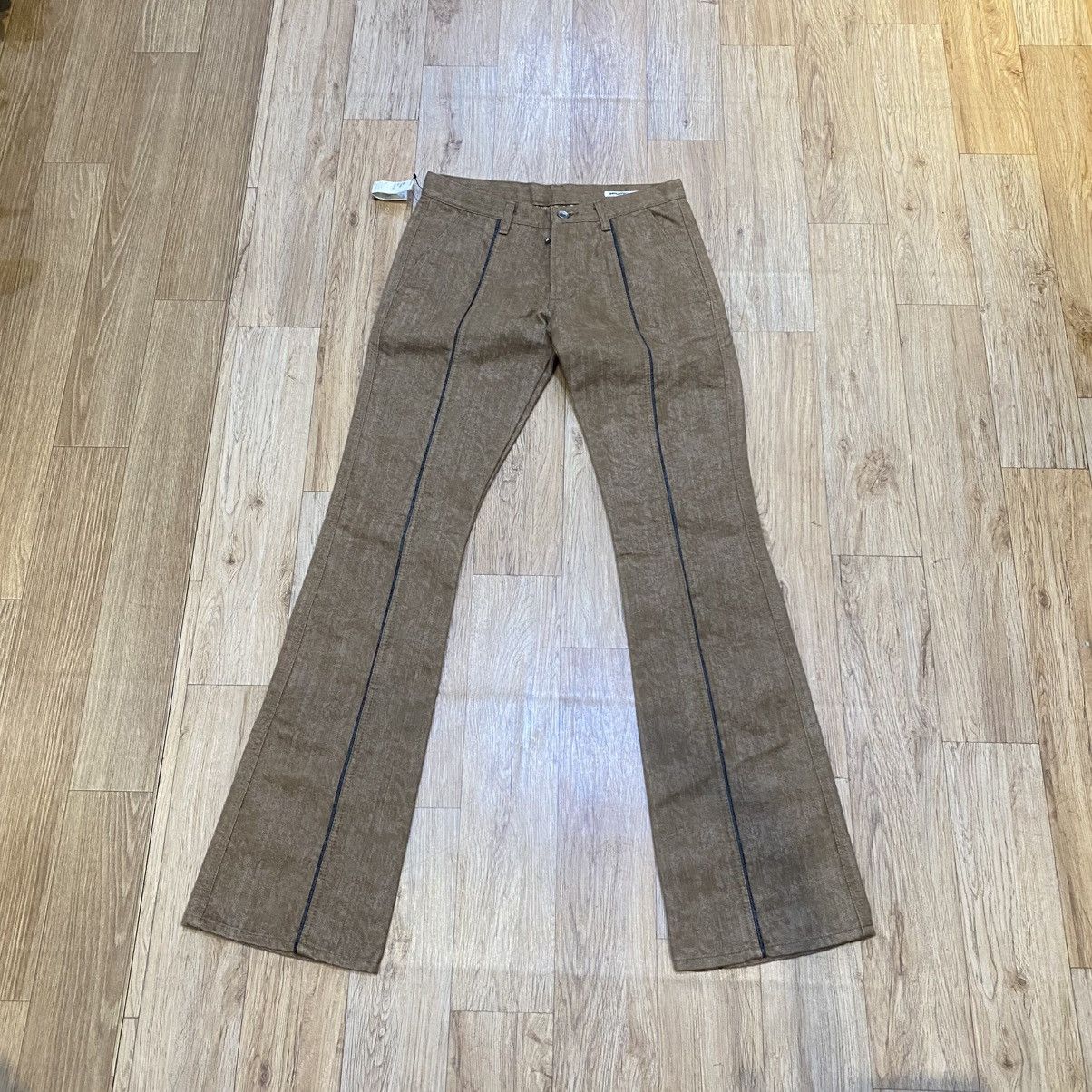 Tornado Mart 2000s NWT Semantic Design Flare Back Zip Pocket Denim Pants Size US 28 / EU 44 - 1 Thumbnail