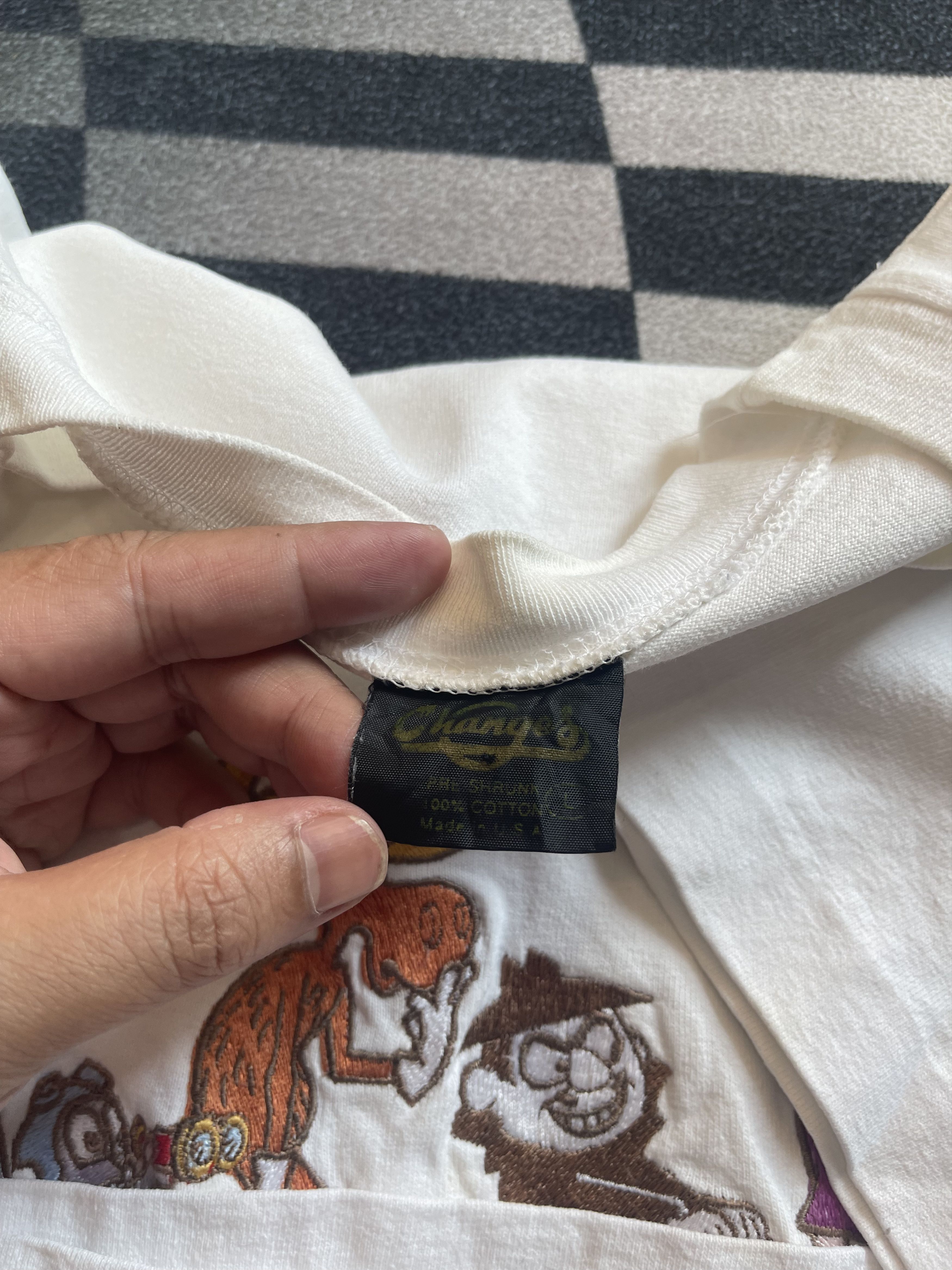 Vintage Vintage 90s Rocky and Bullwinkle Embroidered Changes T-Shirt Size US XL / EU 56 / 4 - 7 Thumbnail