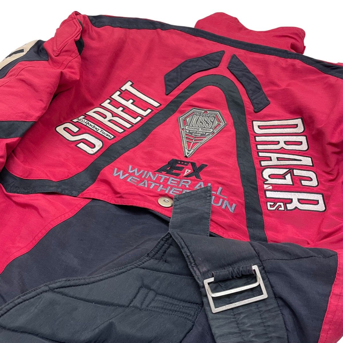 Hein Gericke 🔥Vintage 90s Kiss Racing Team Street Drag Padded Jacket Size US M / EU 48-50 / 2 - 3 Thumbnail